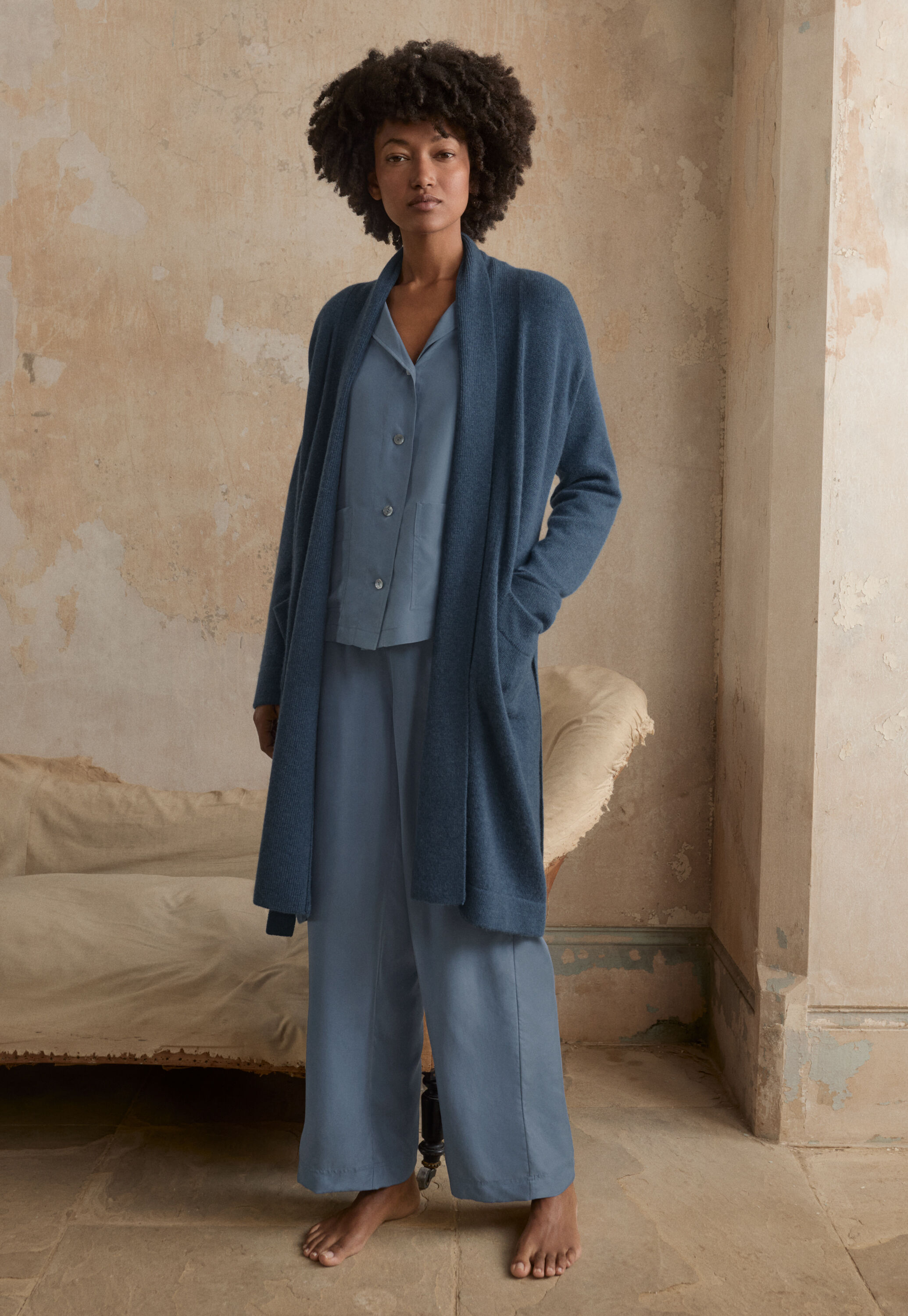 Knitted robe