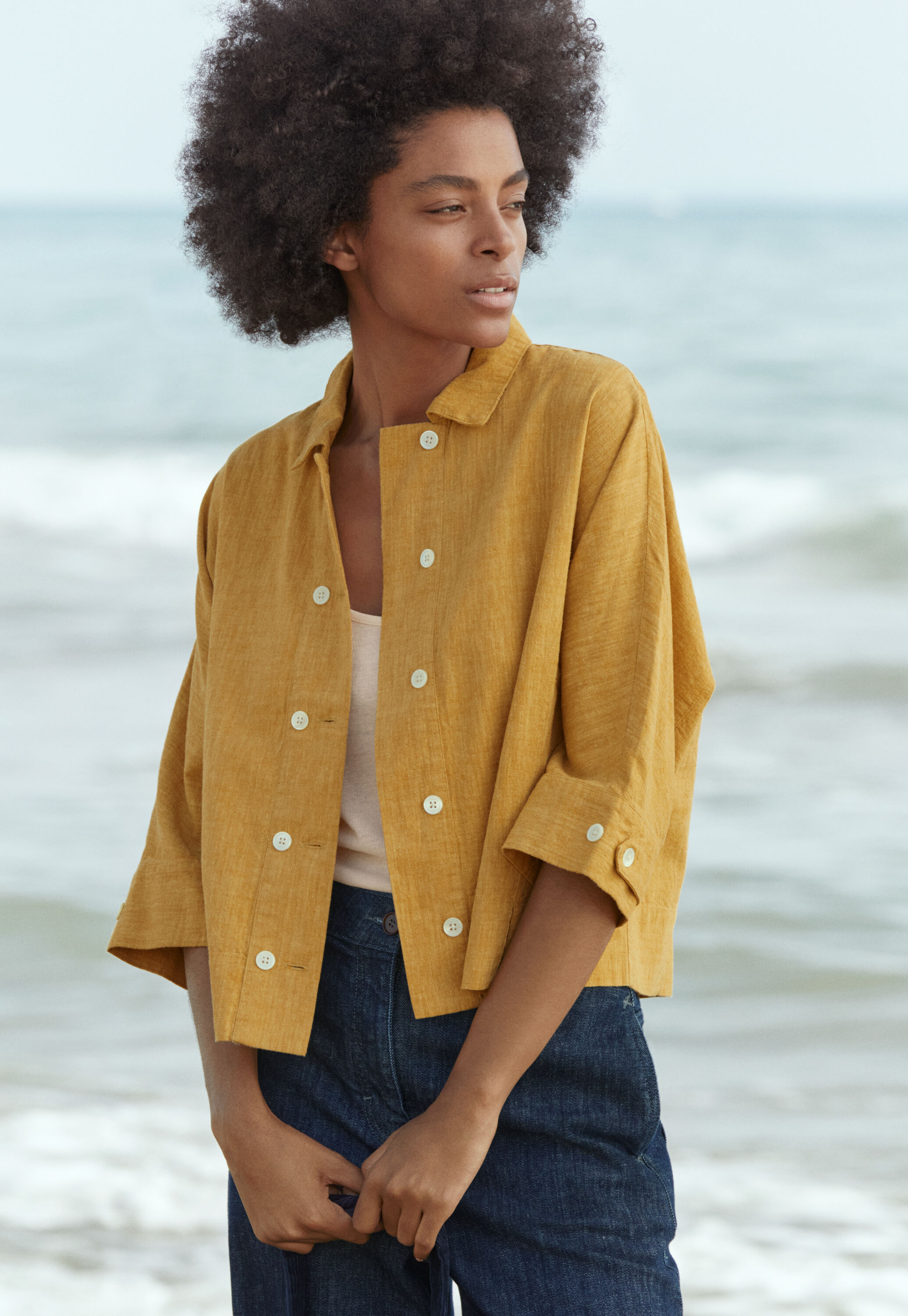Double-breasted blouse