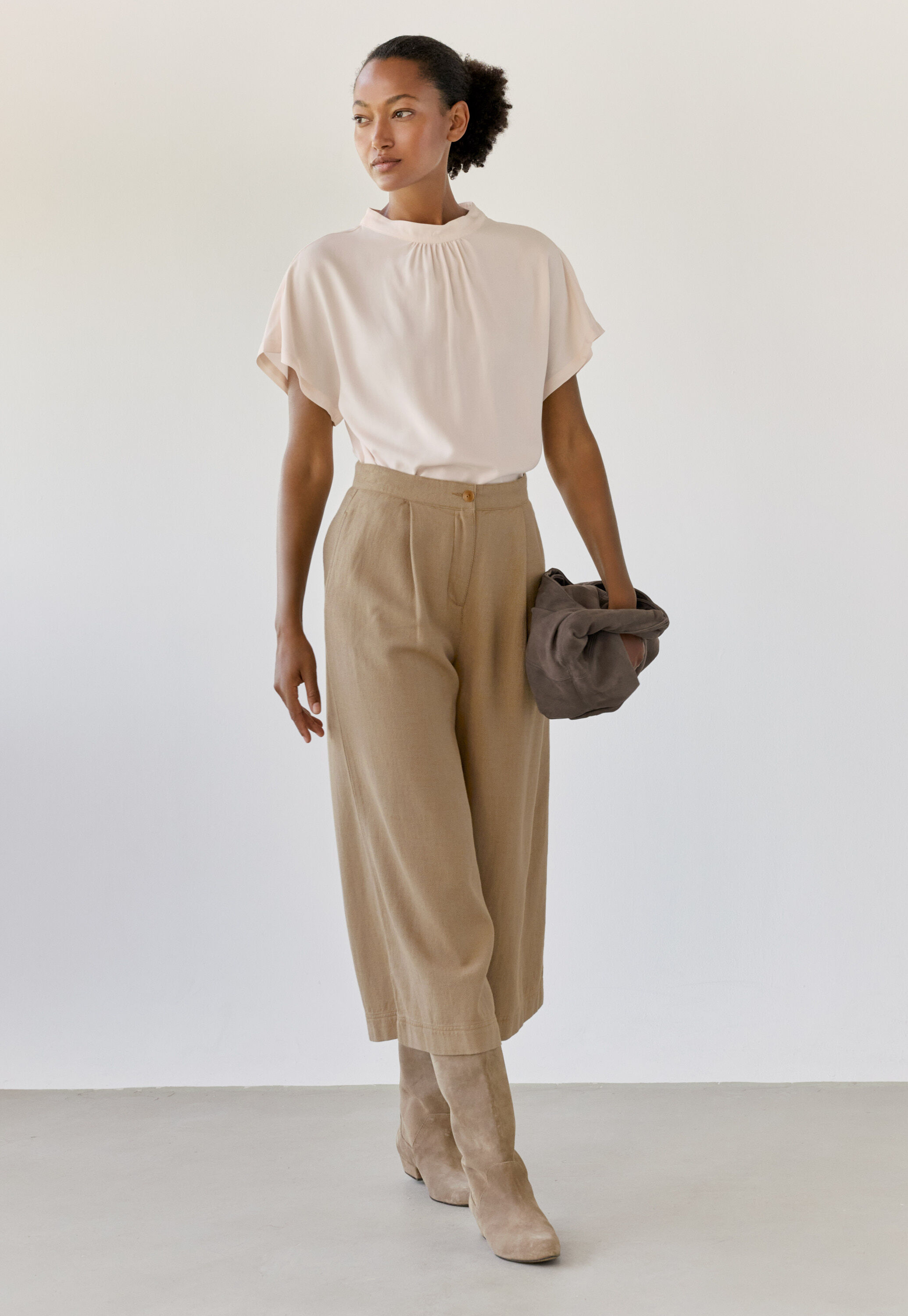 Pleat-front trousers