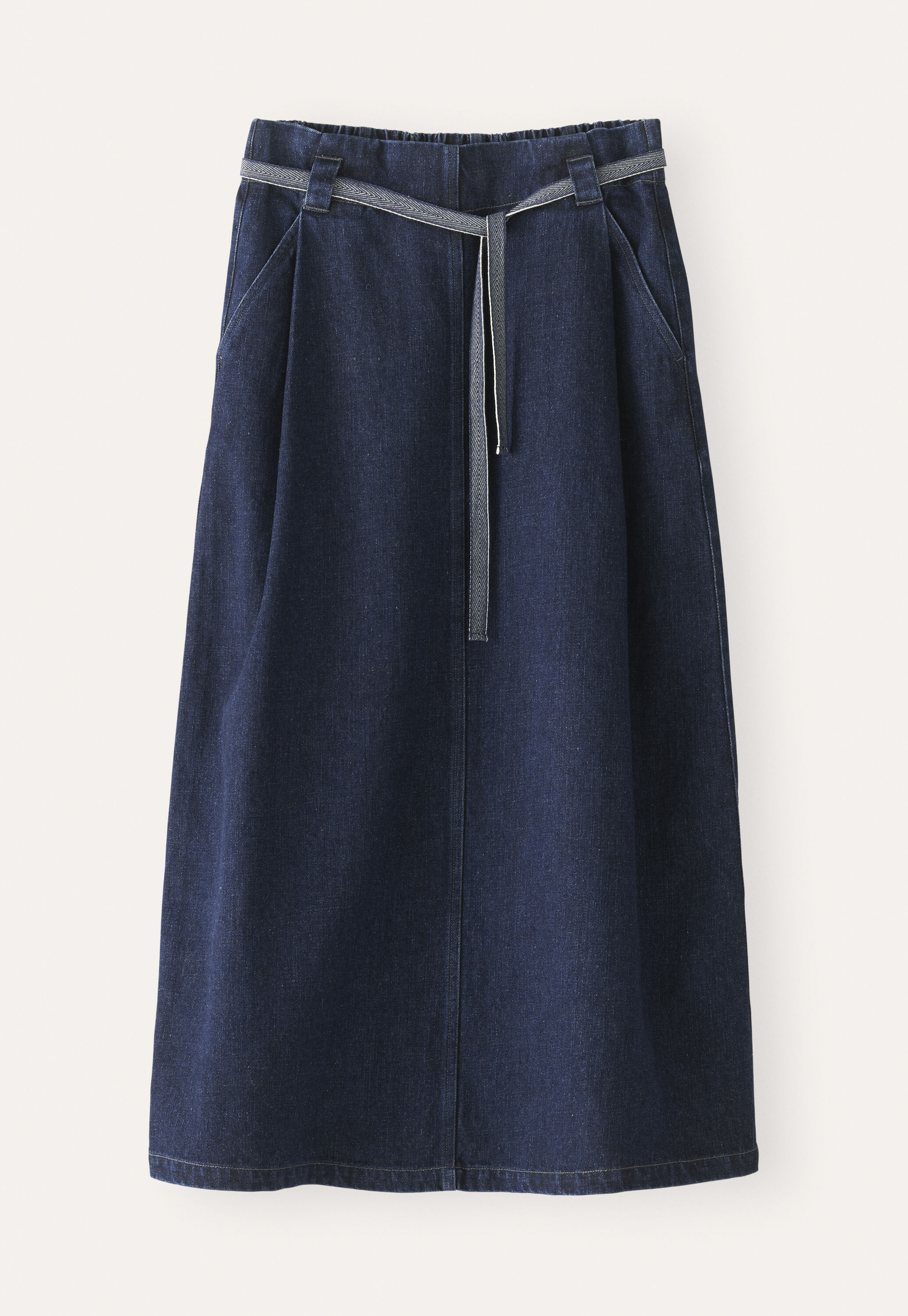 Pleat-front skirt
