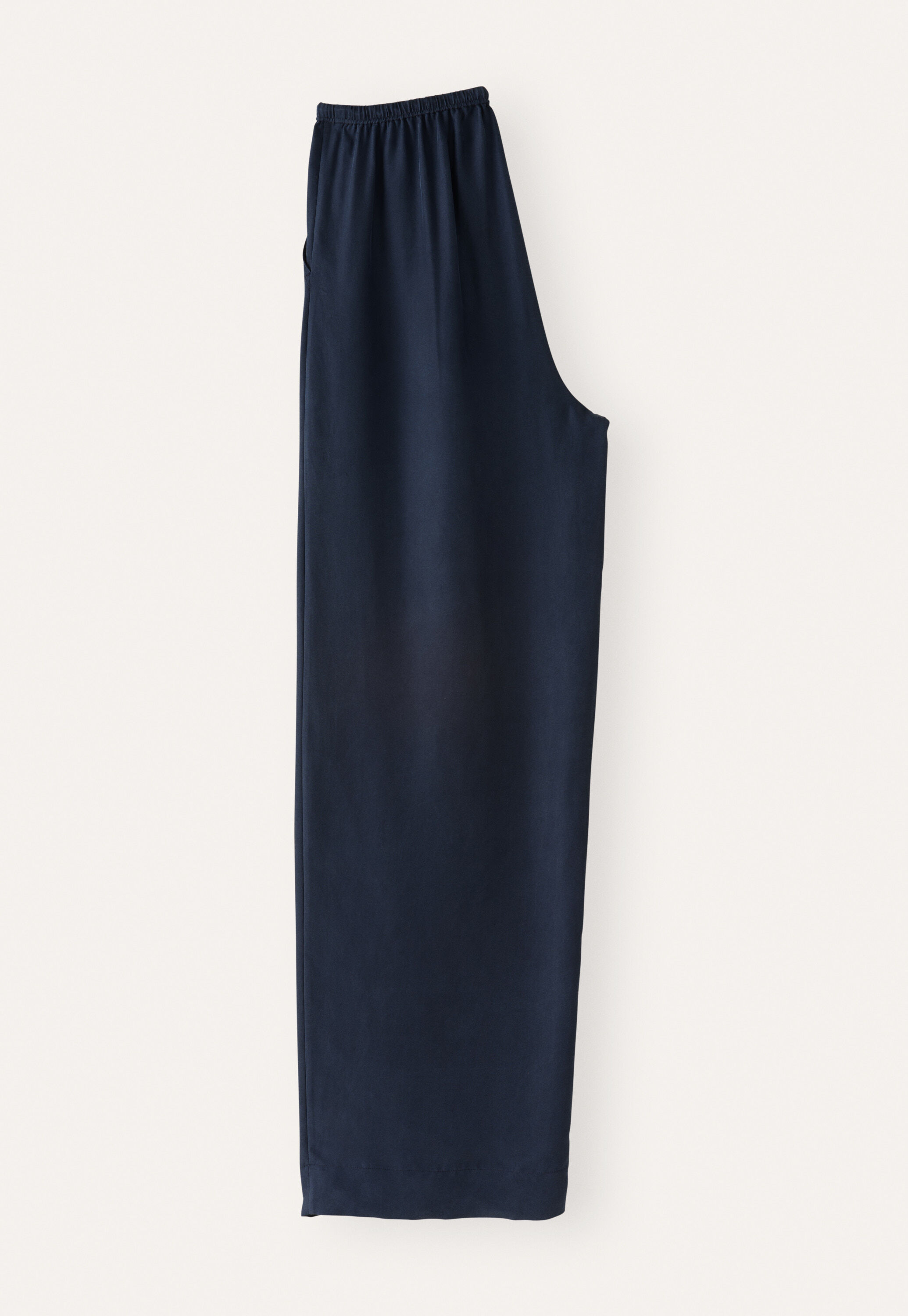 Wide-leg drawstring trousers