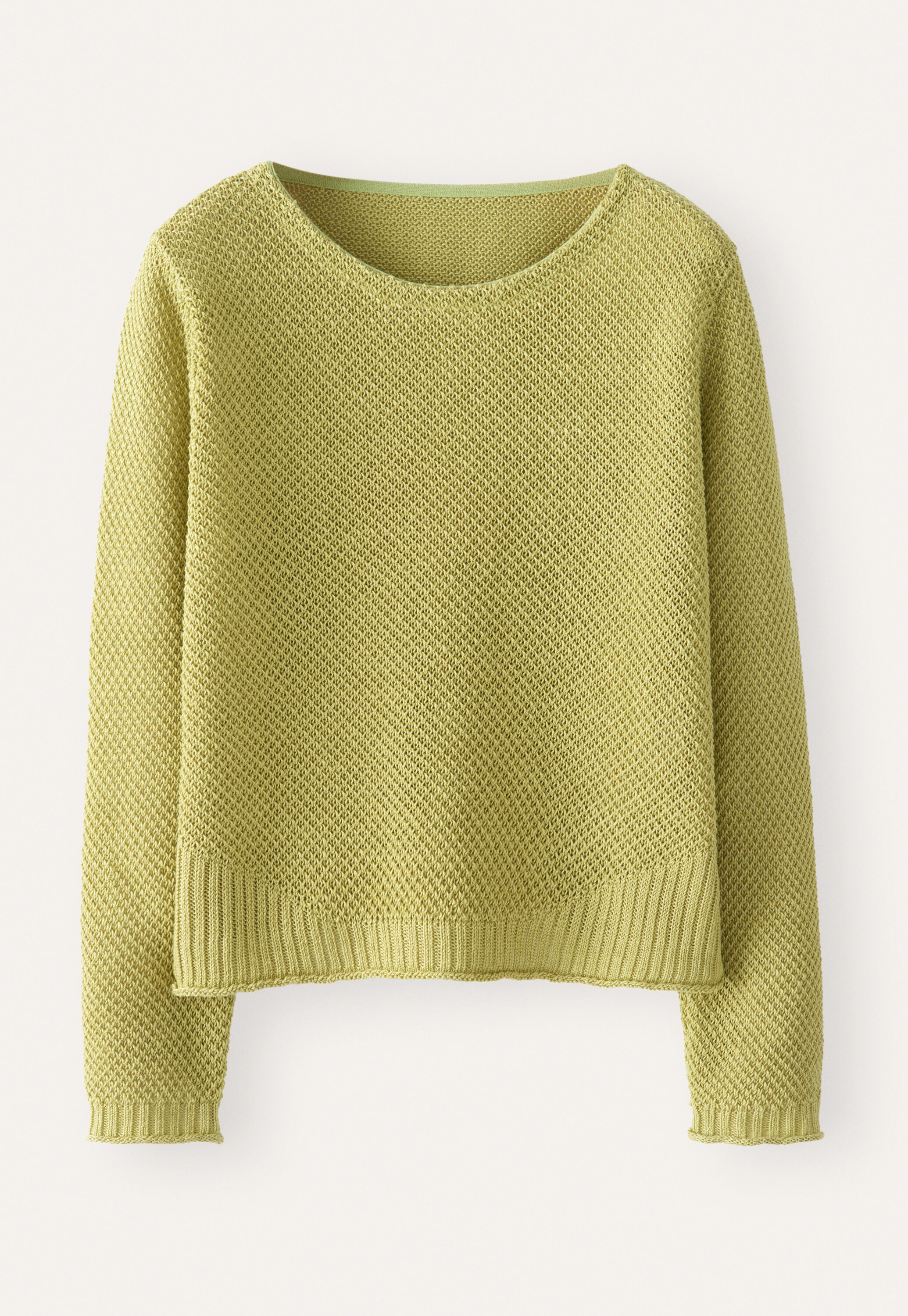 Moss-stitch sweater