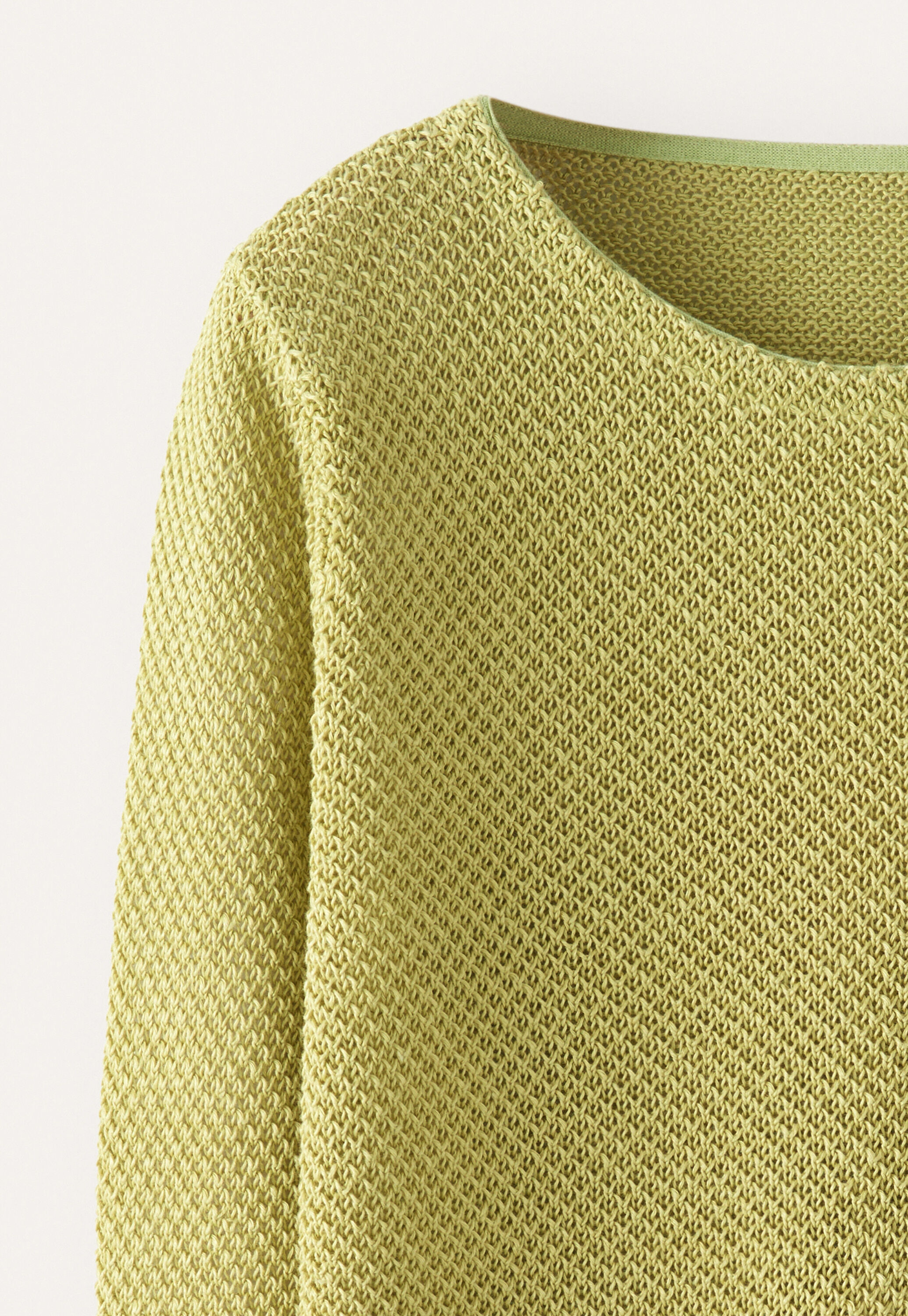 Moss-stitch sweater