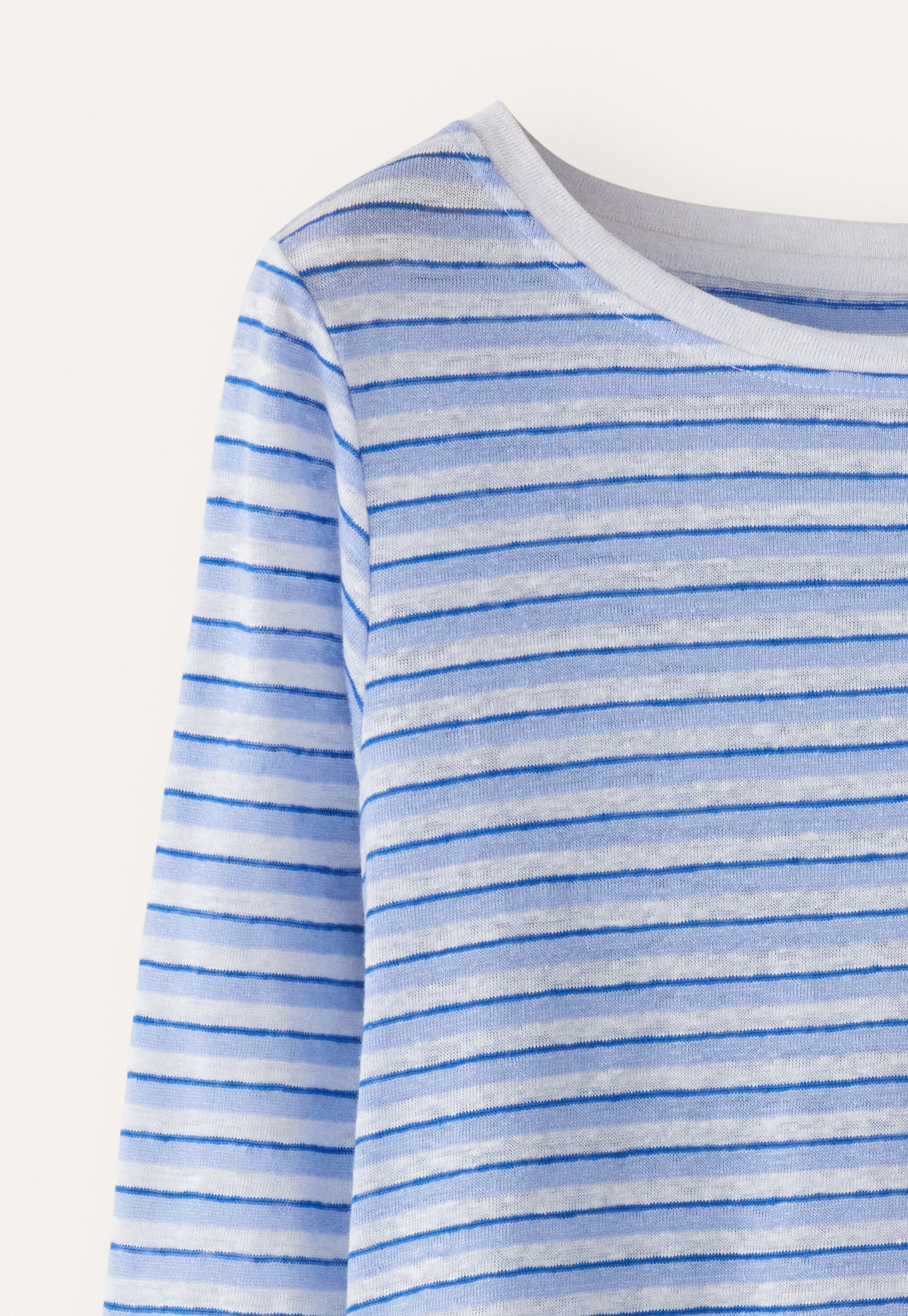 Striped jersey top
