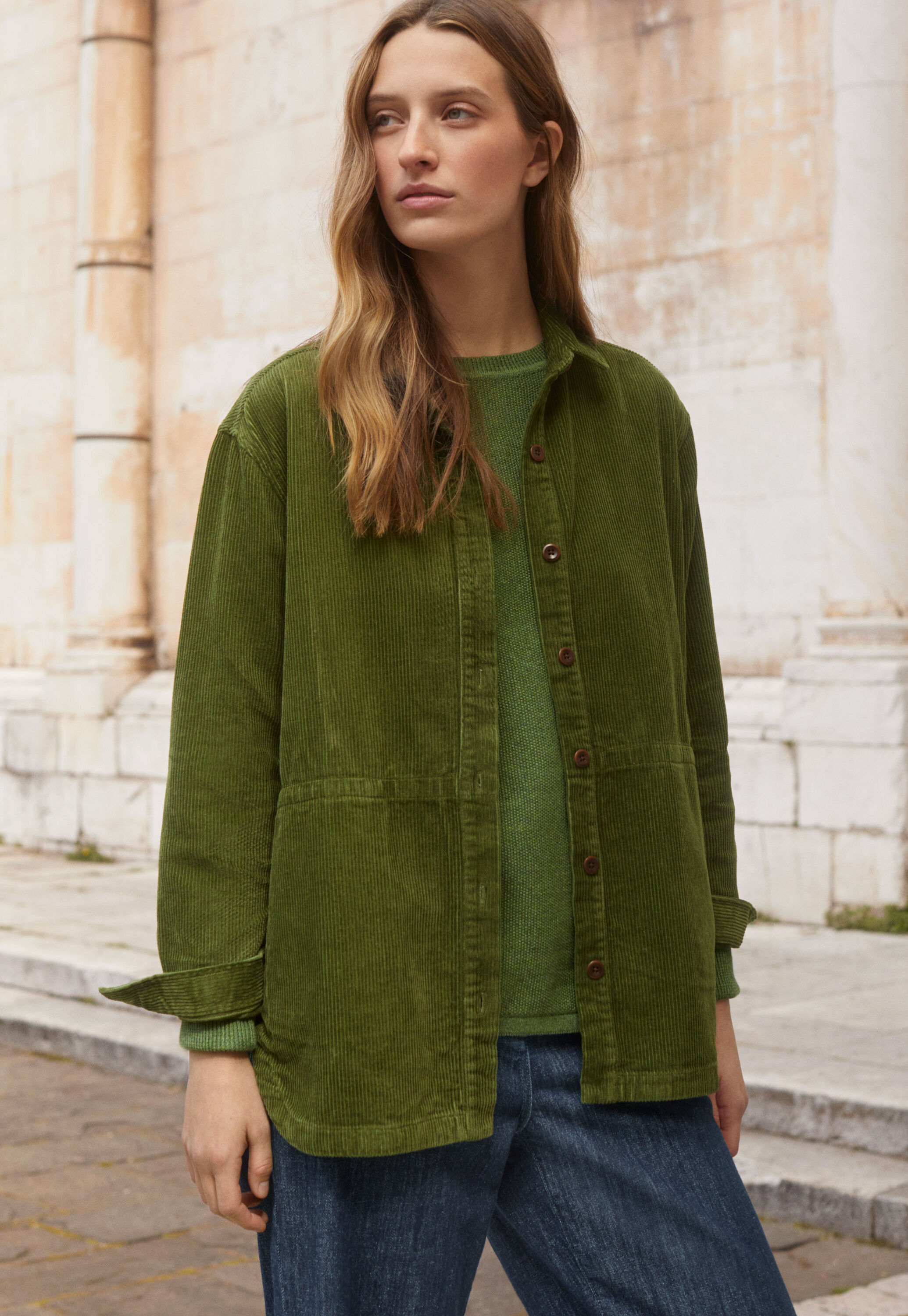Cord overshirt