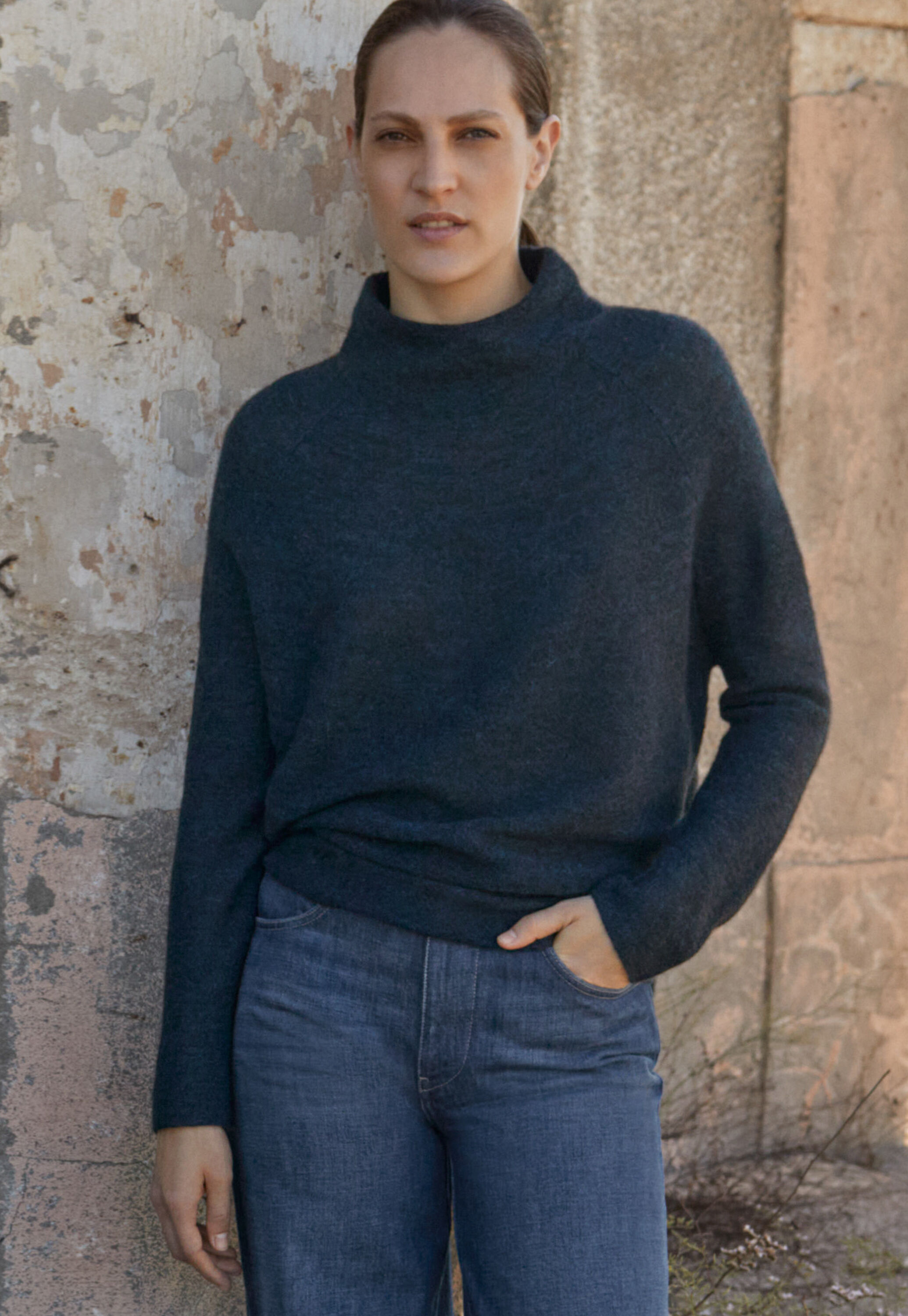 High-neck sweater