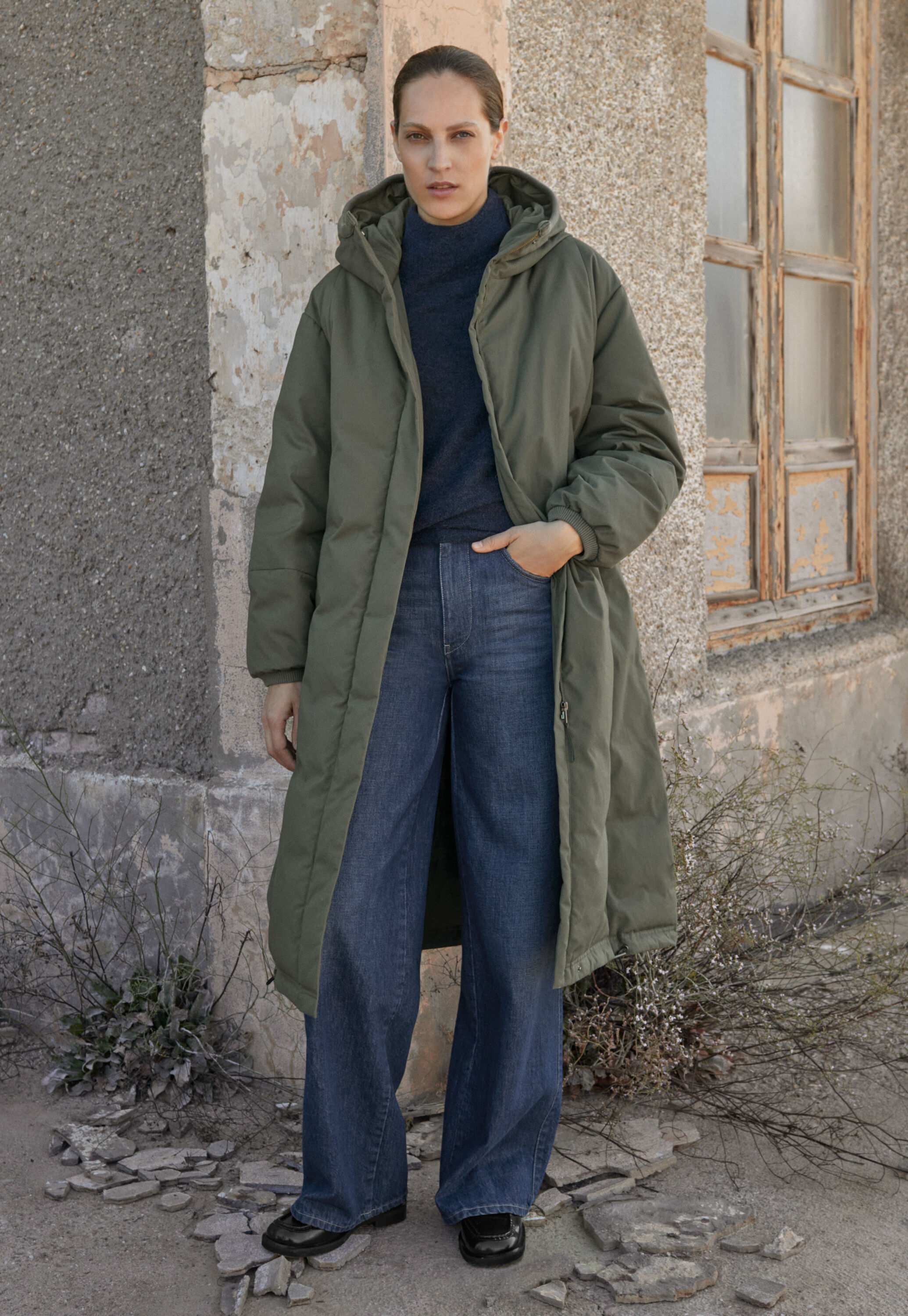 Long padded coat