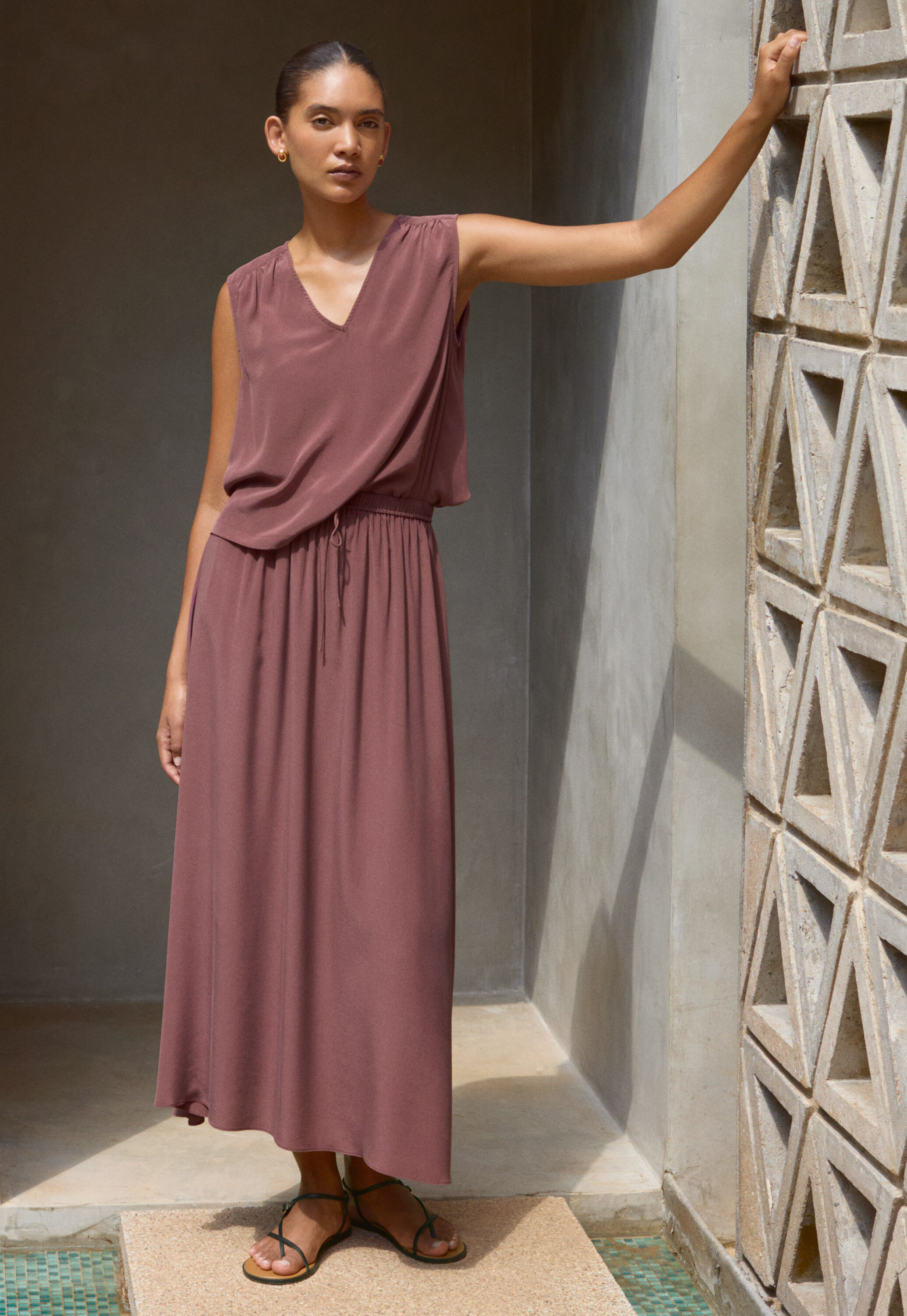 Split-hem skirt