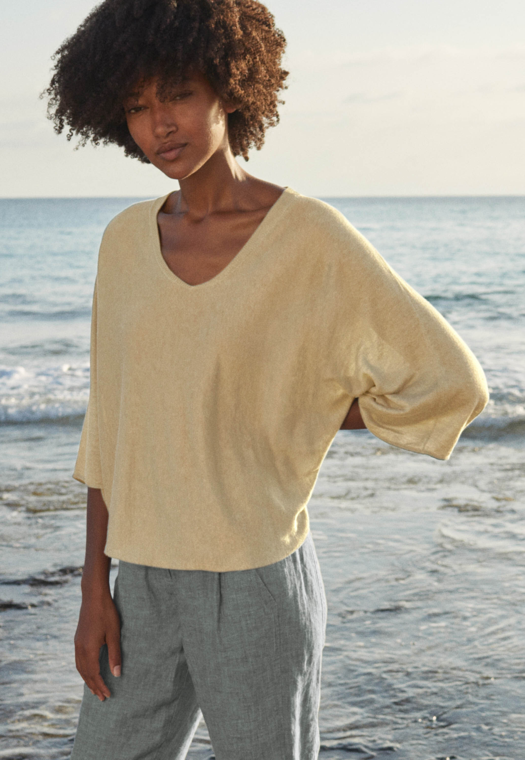 V-neck sweater