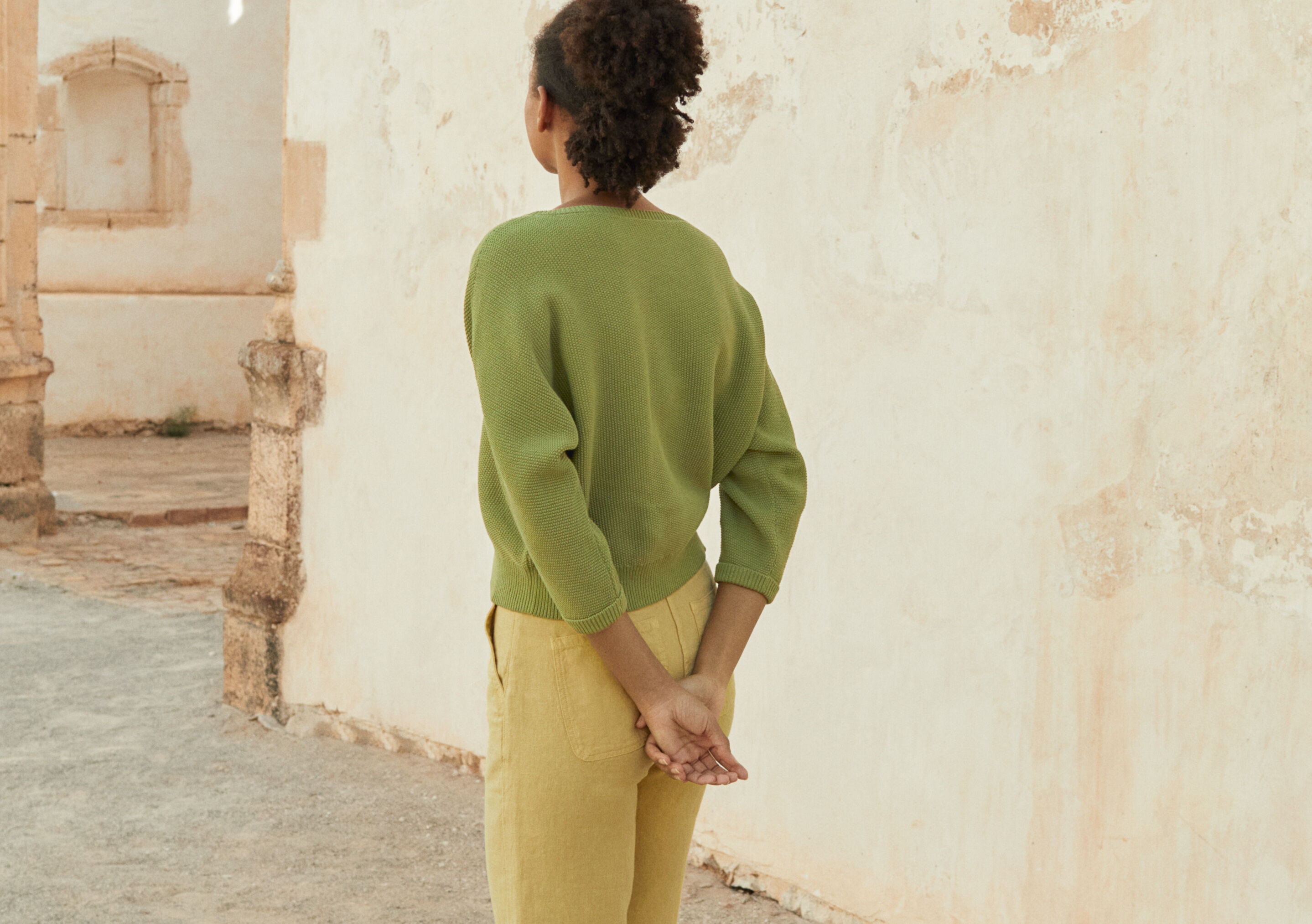 Notch-neck sweater