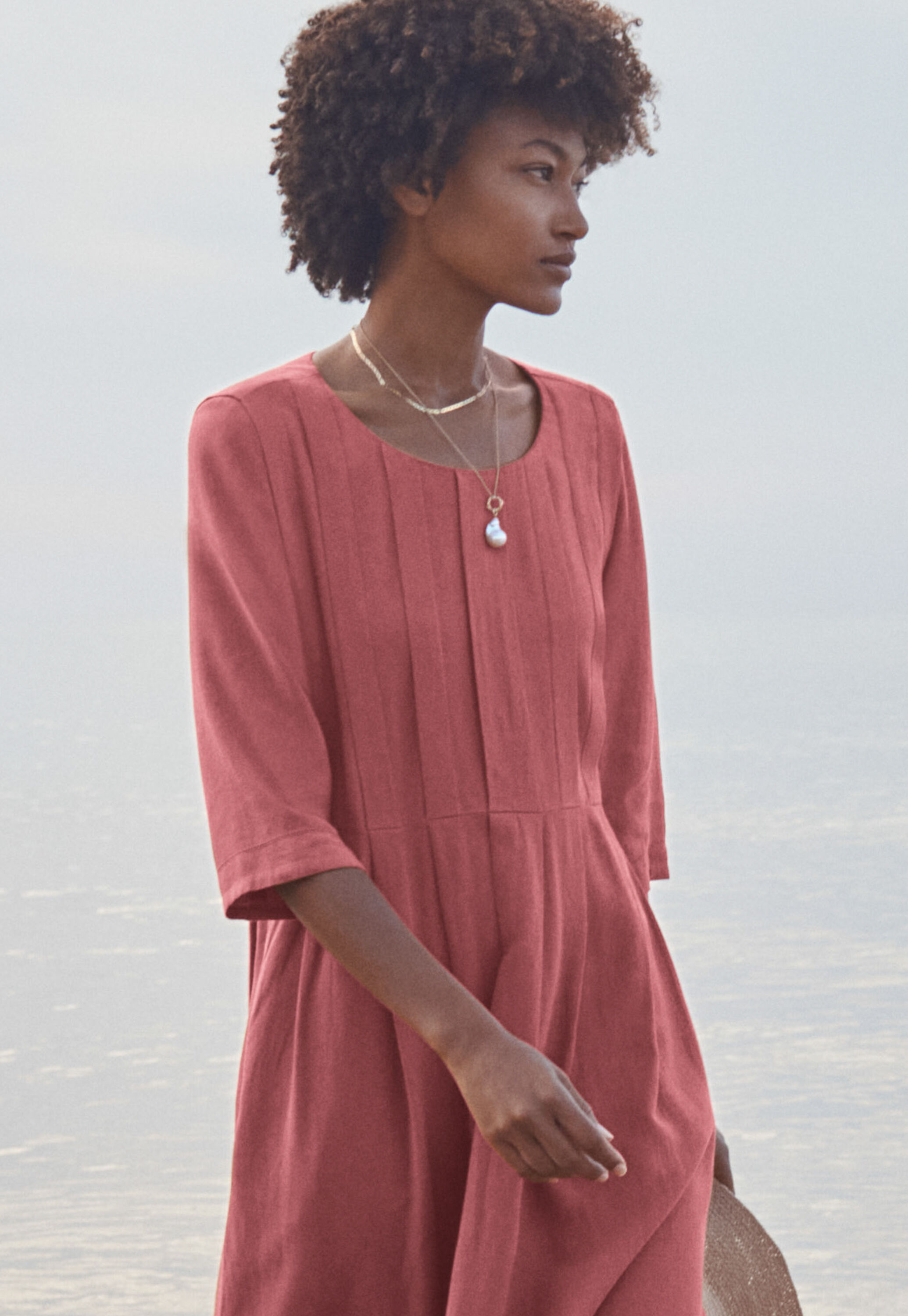 Scoop-neck dress