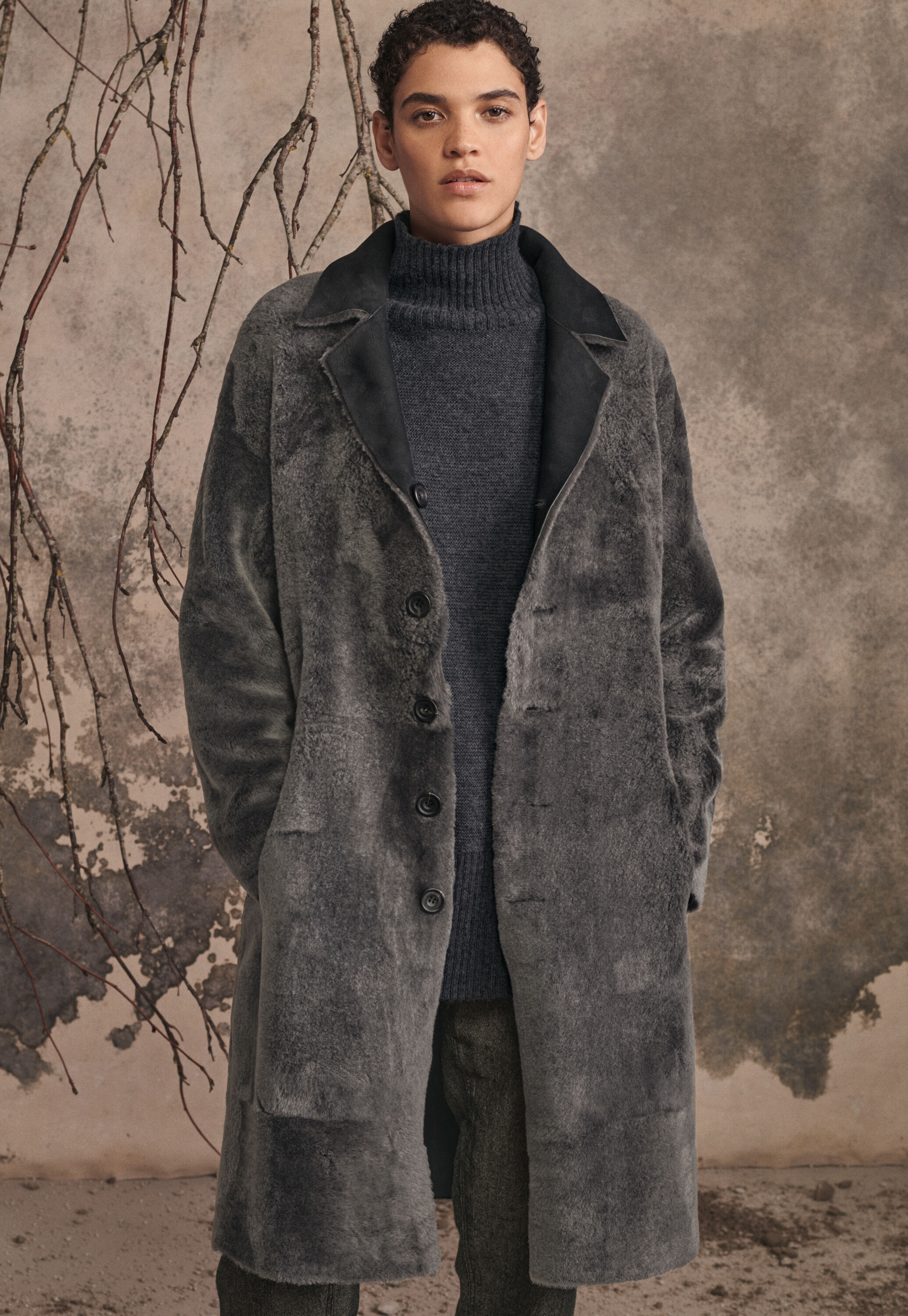 Sheepskin coat