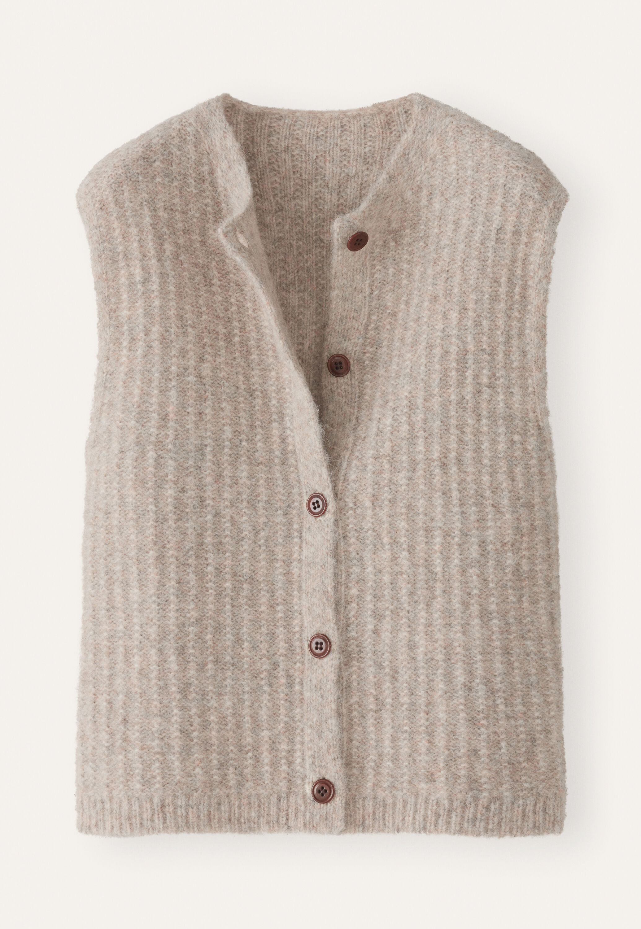 Sleeveless cardigan