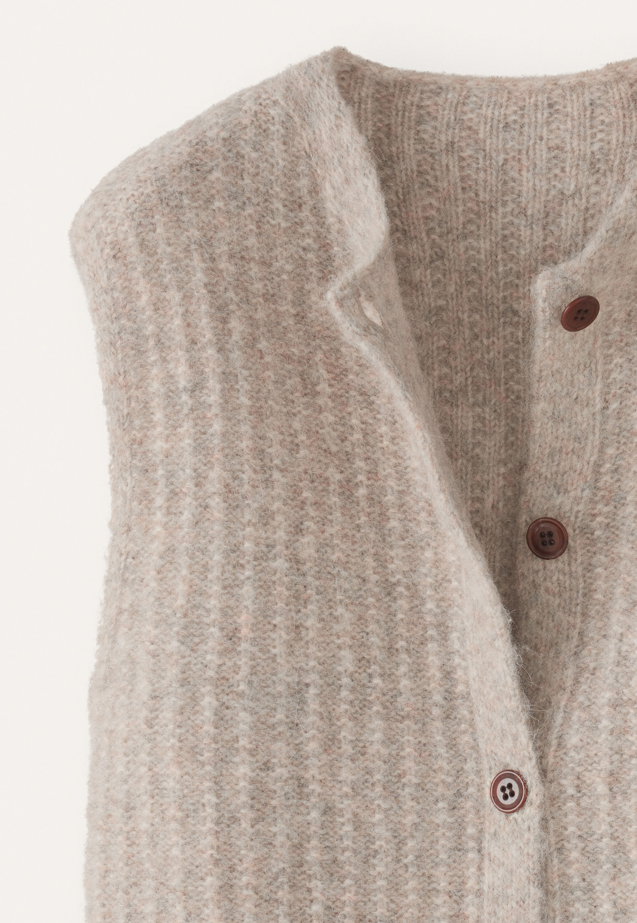 Sleeveless cardigan