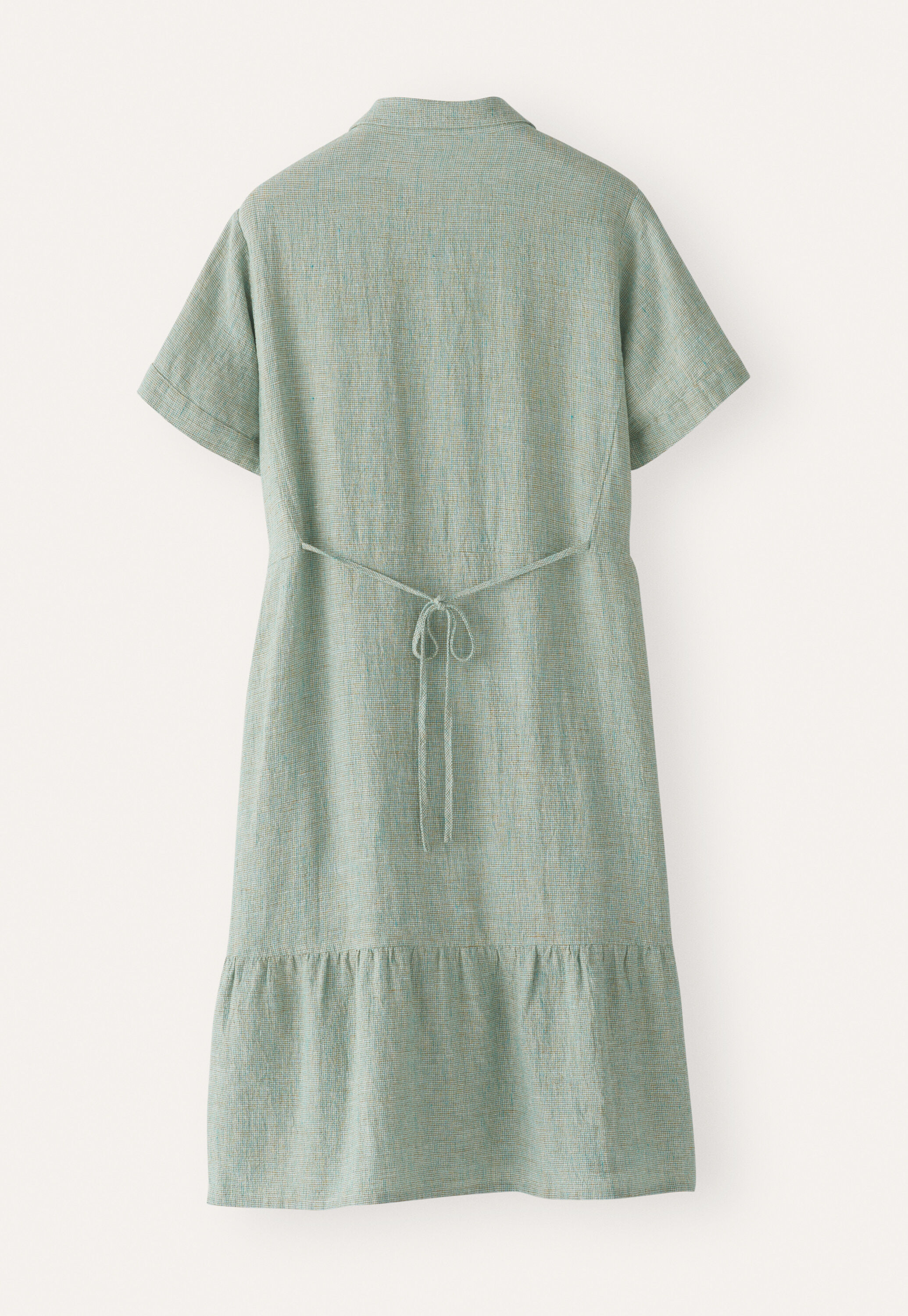 Gathered hem-seam dress