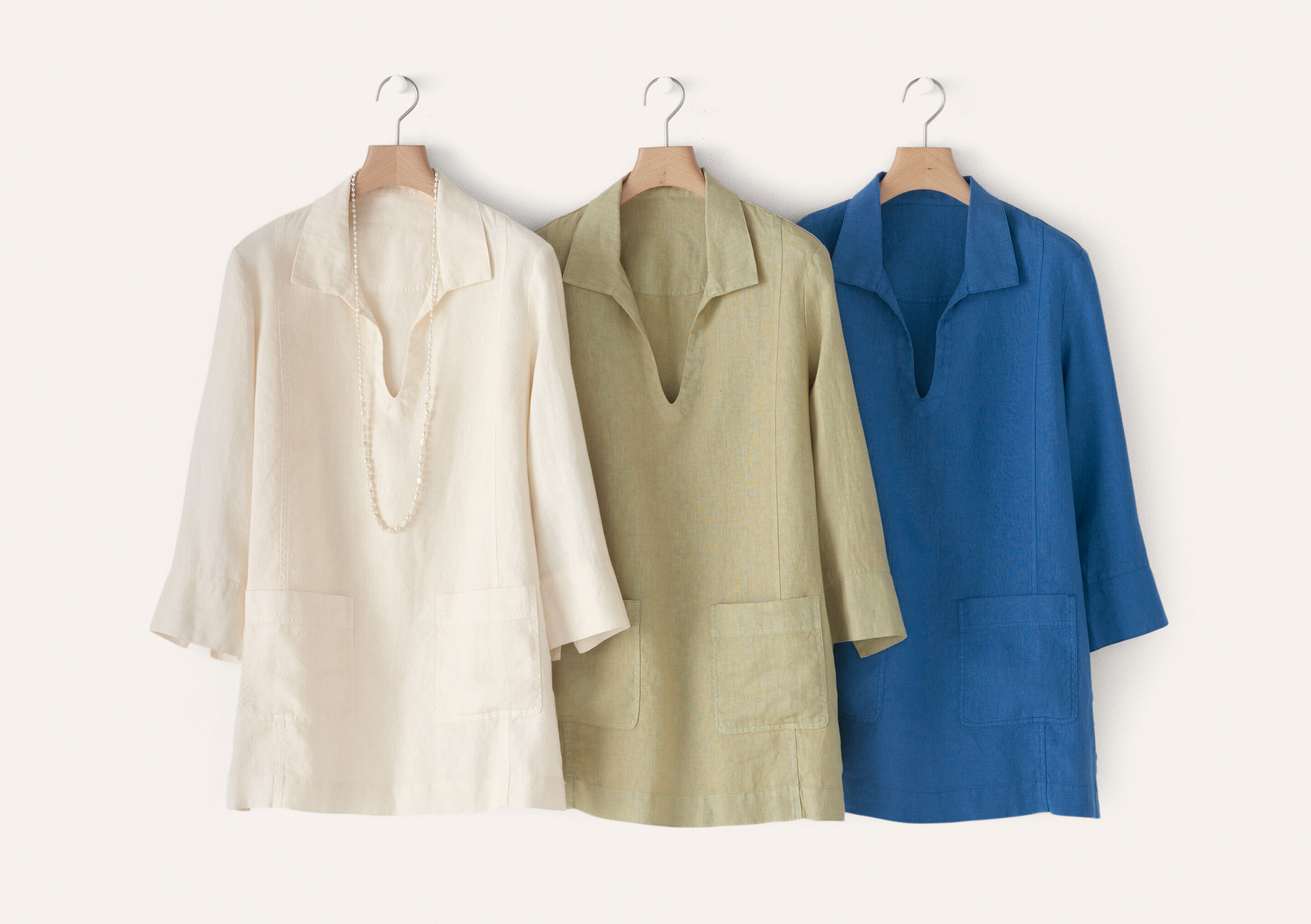 Notch-neck tunic
