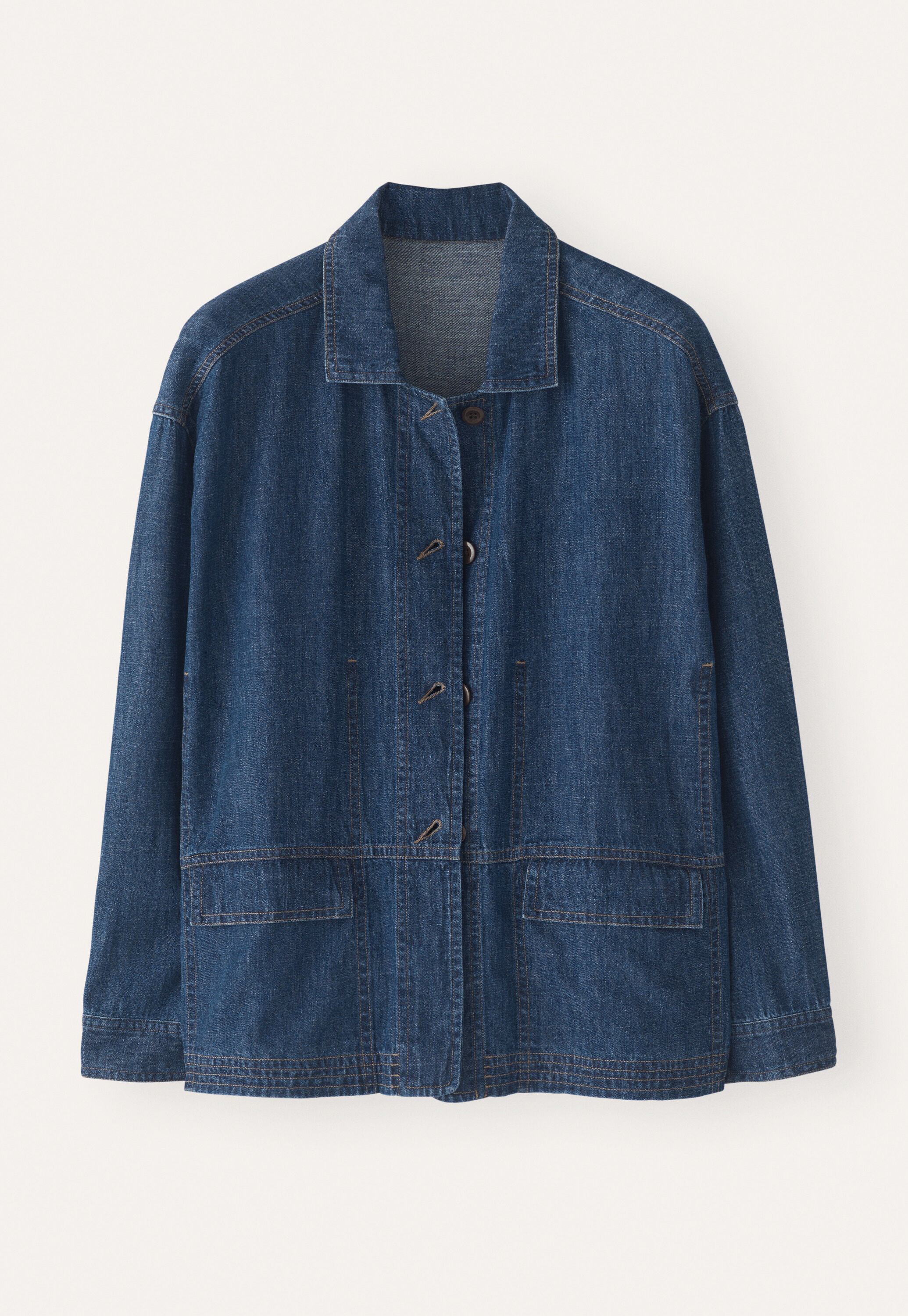 Indigo boxy jacket