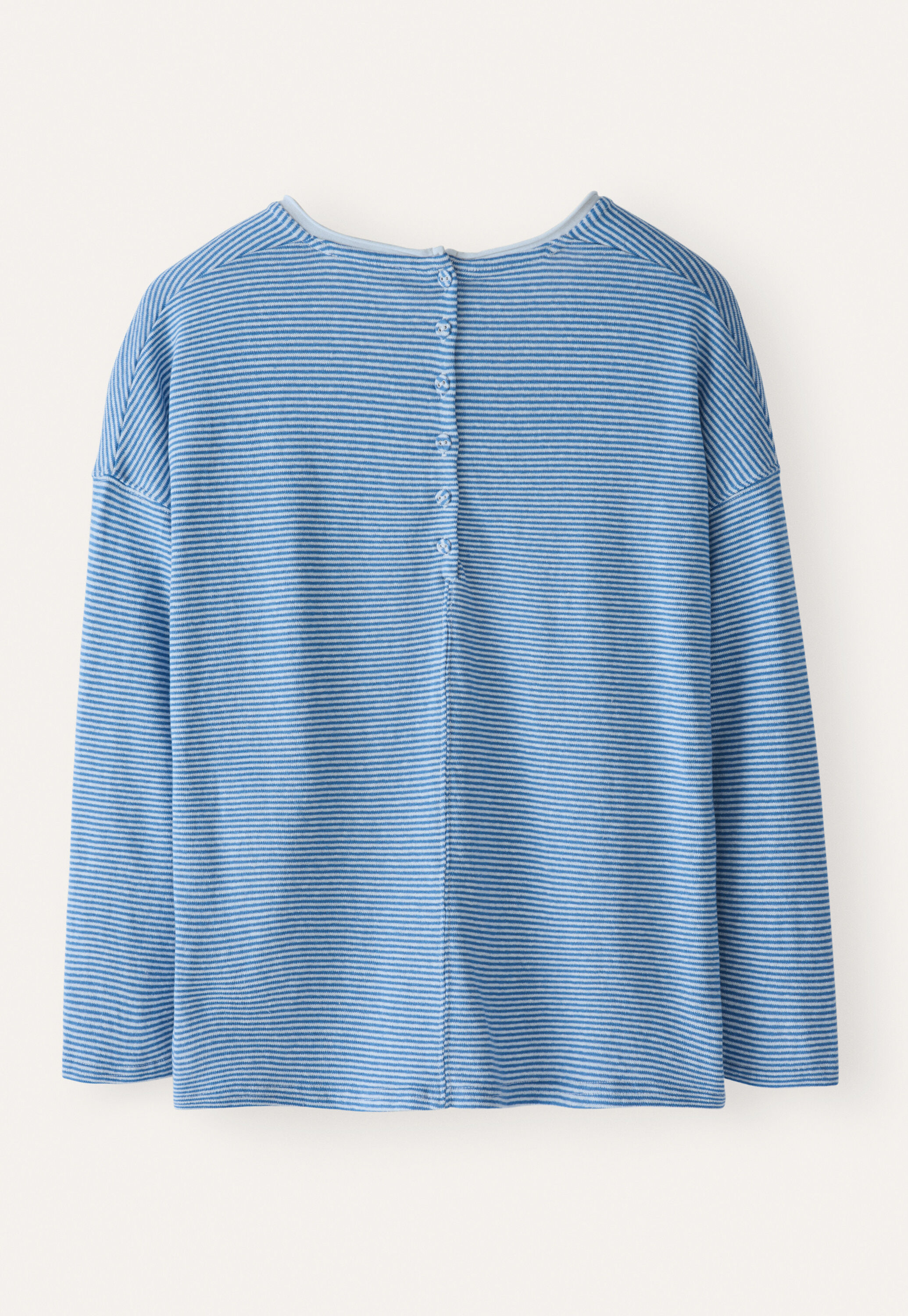 Striped v-neck top