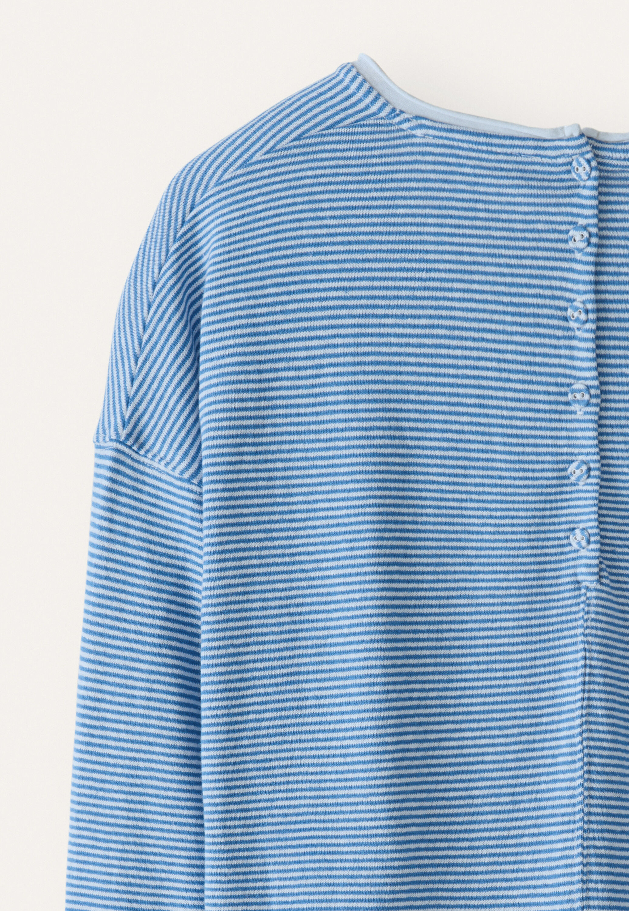 Striped v-neck top