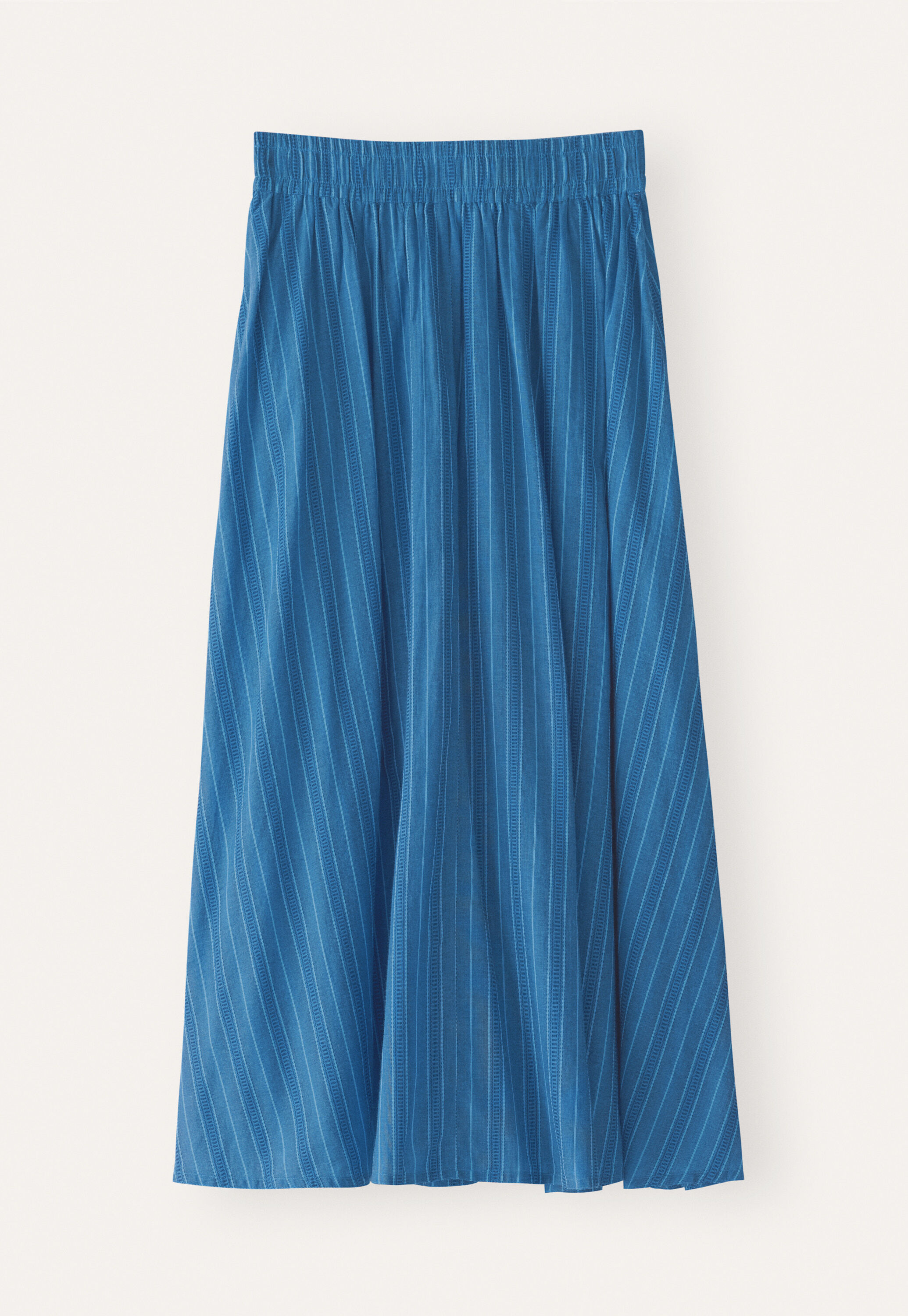 Long striped skirt
