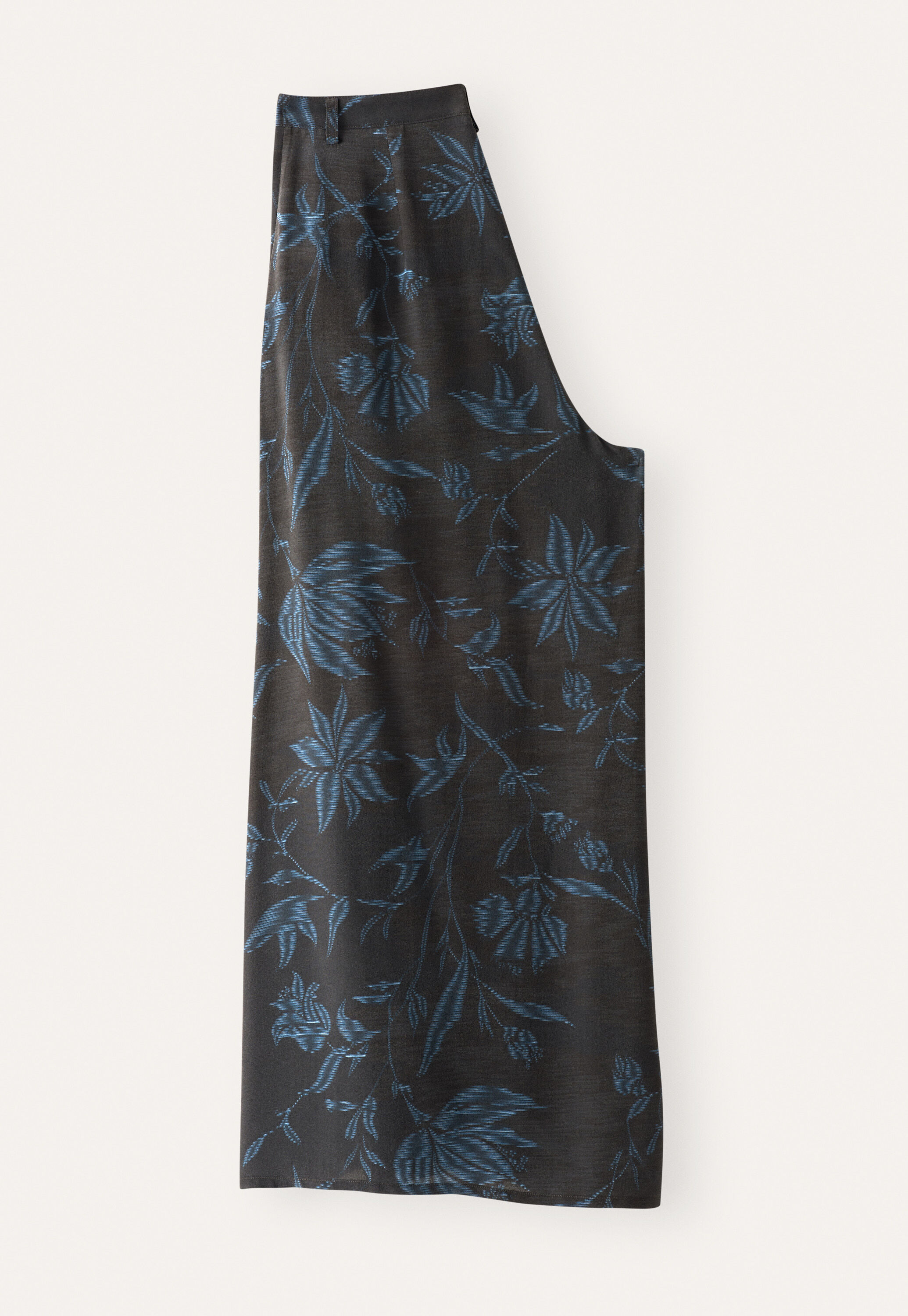 Printed cropped trousers
