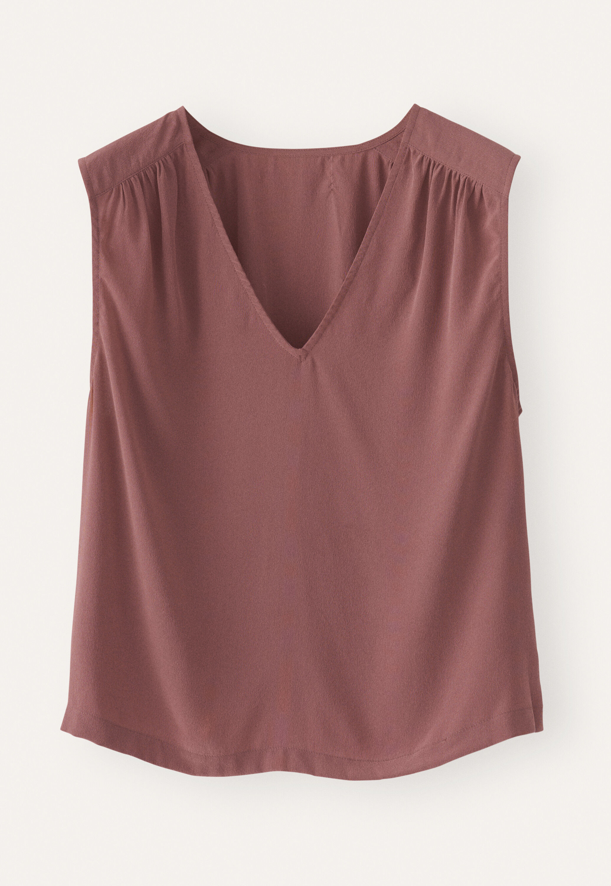 V-neck sleeveless top