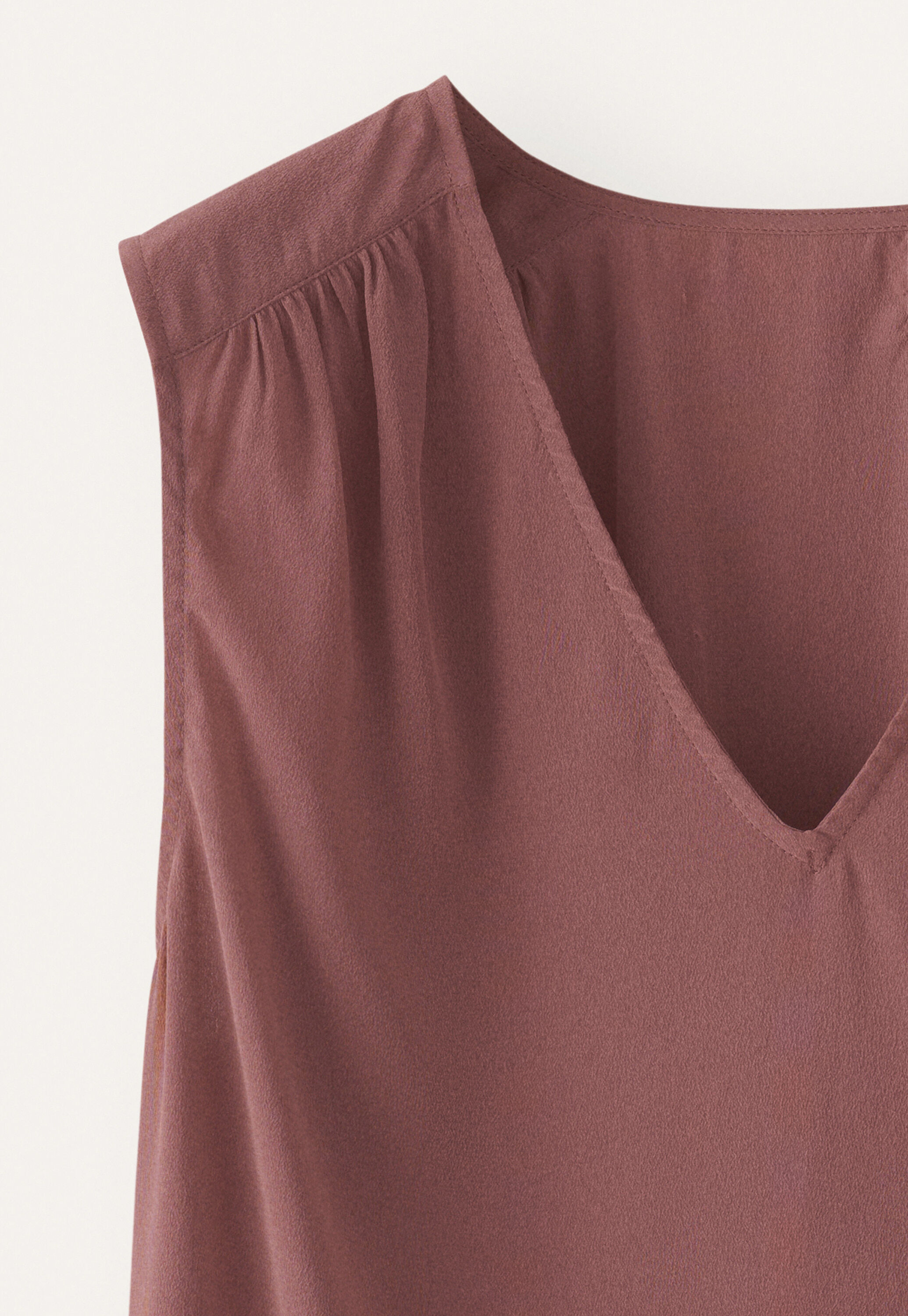 V-neck sleeveless top