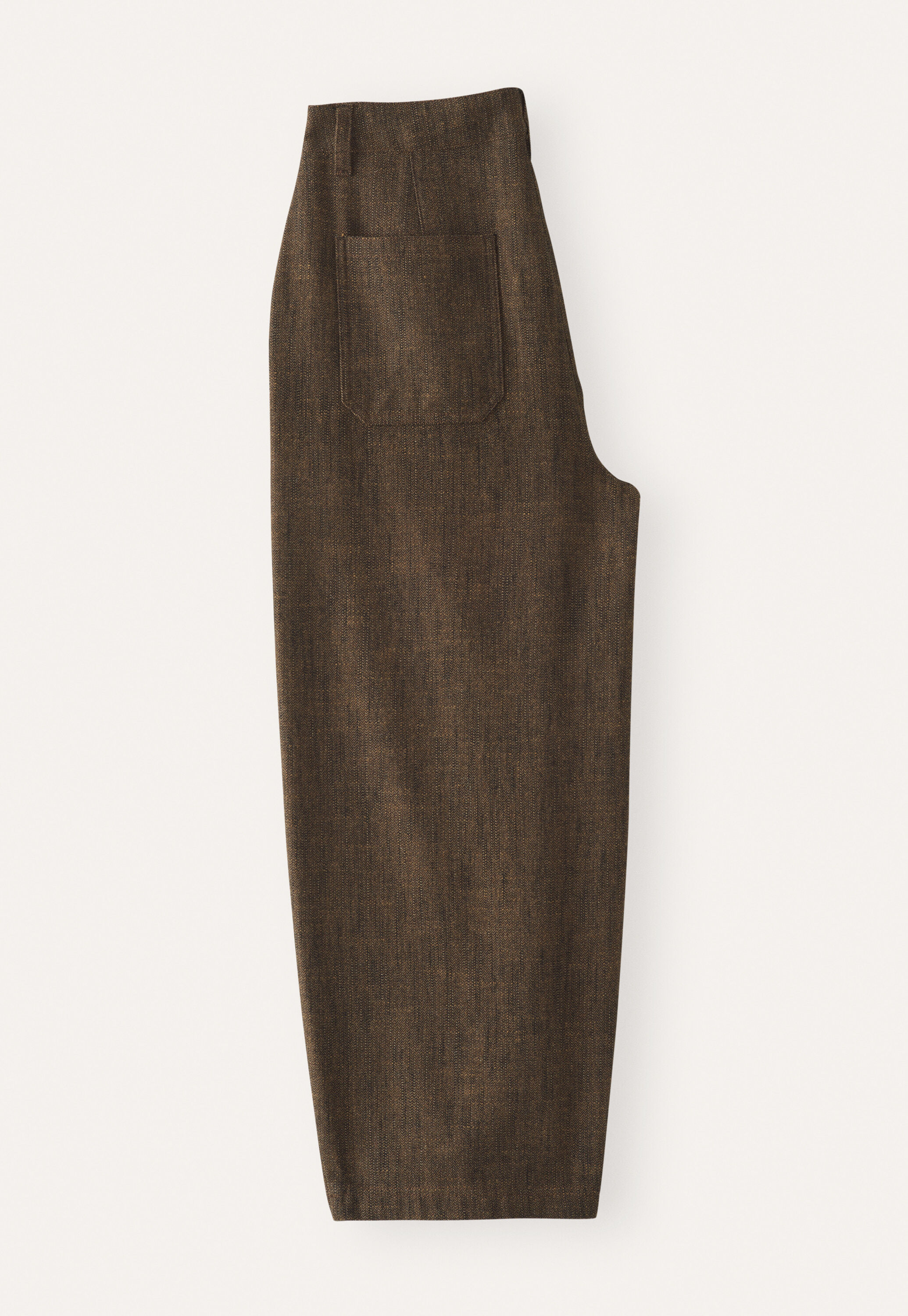 Barrel-leg trousers