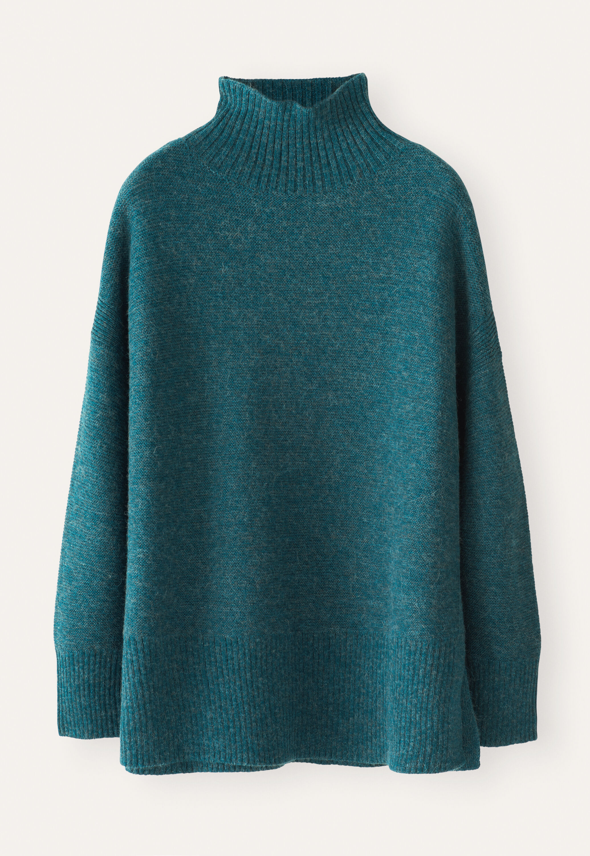 Reverse-stitch sweater