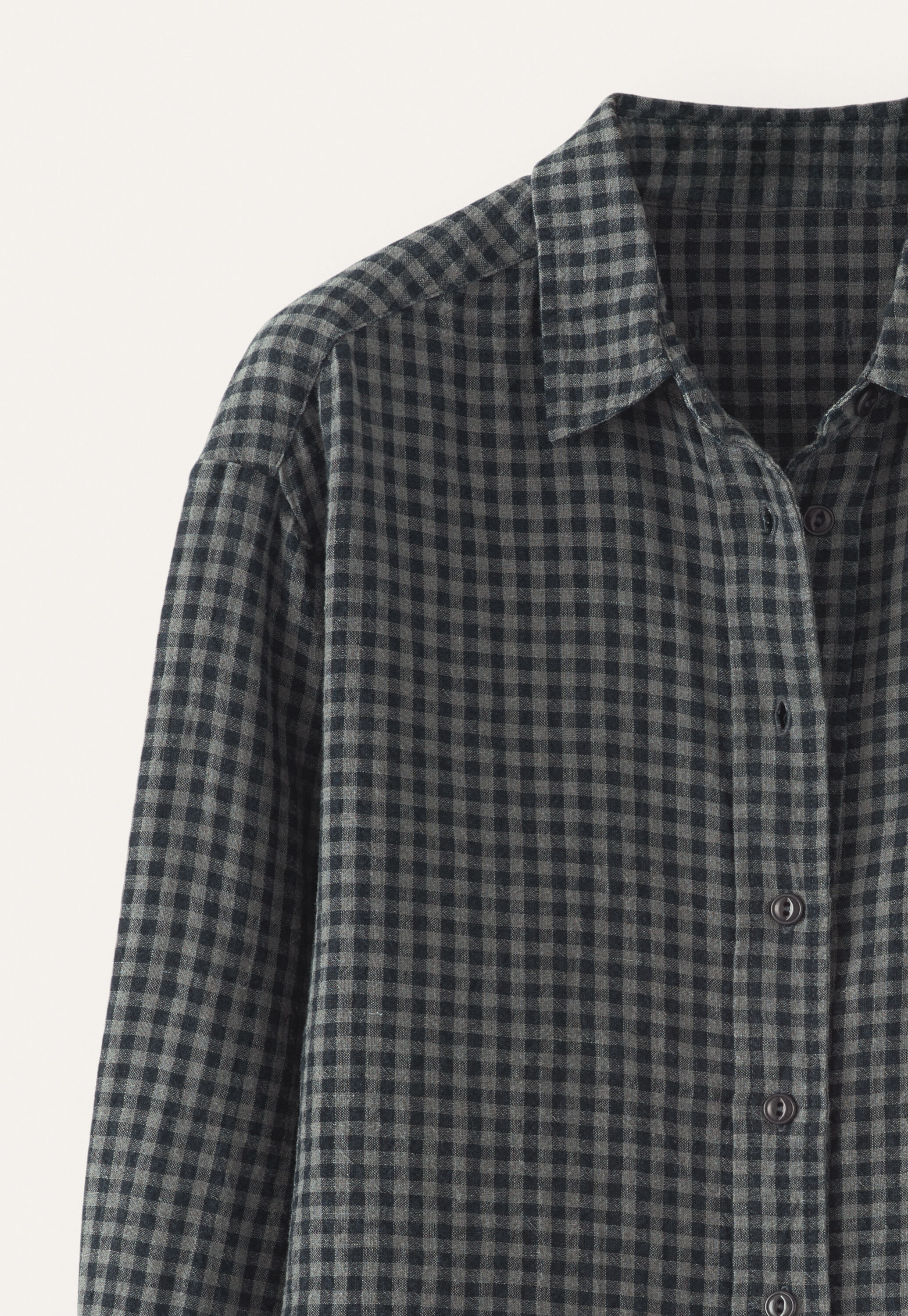 Gingham checked shirt