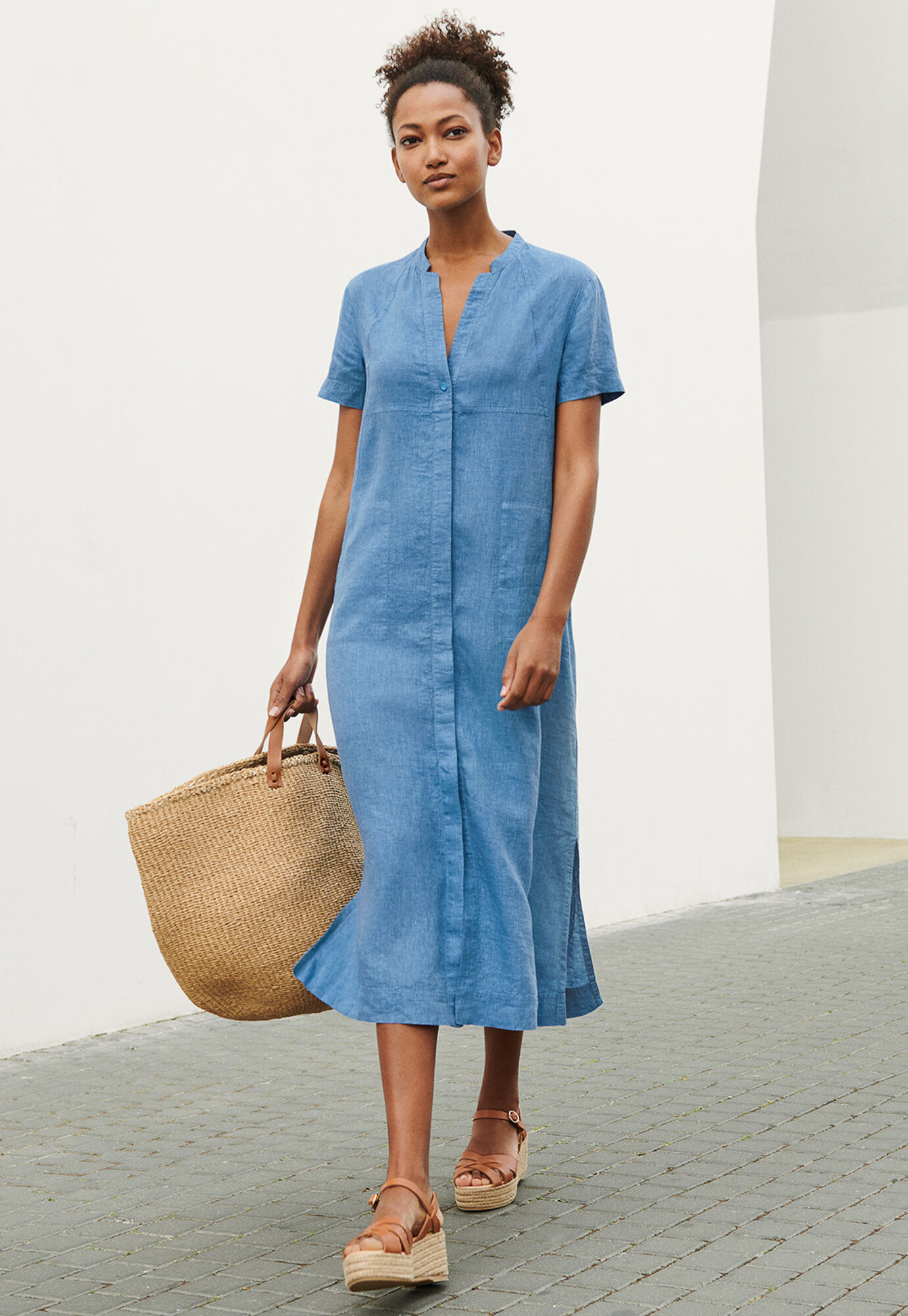 Button-through dress