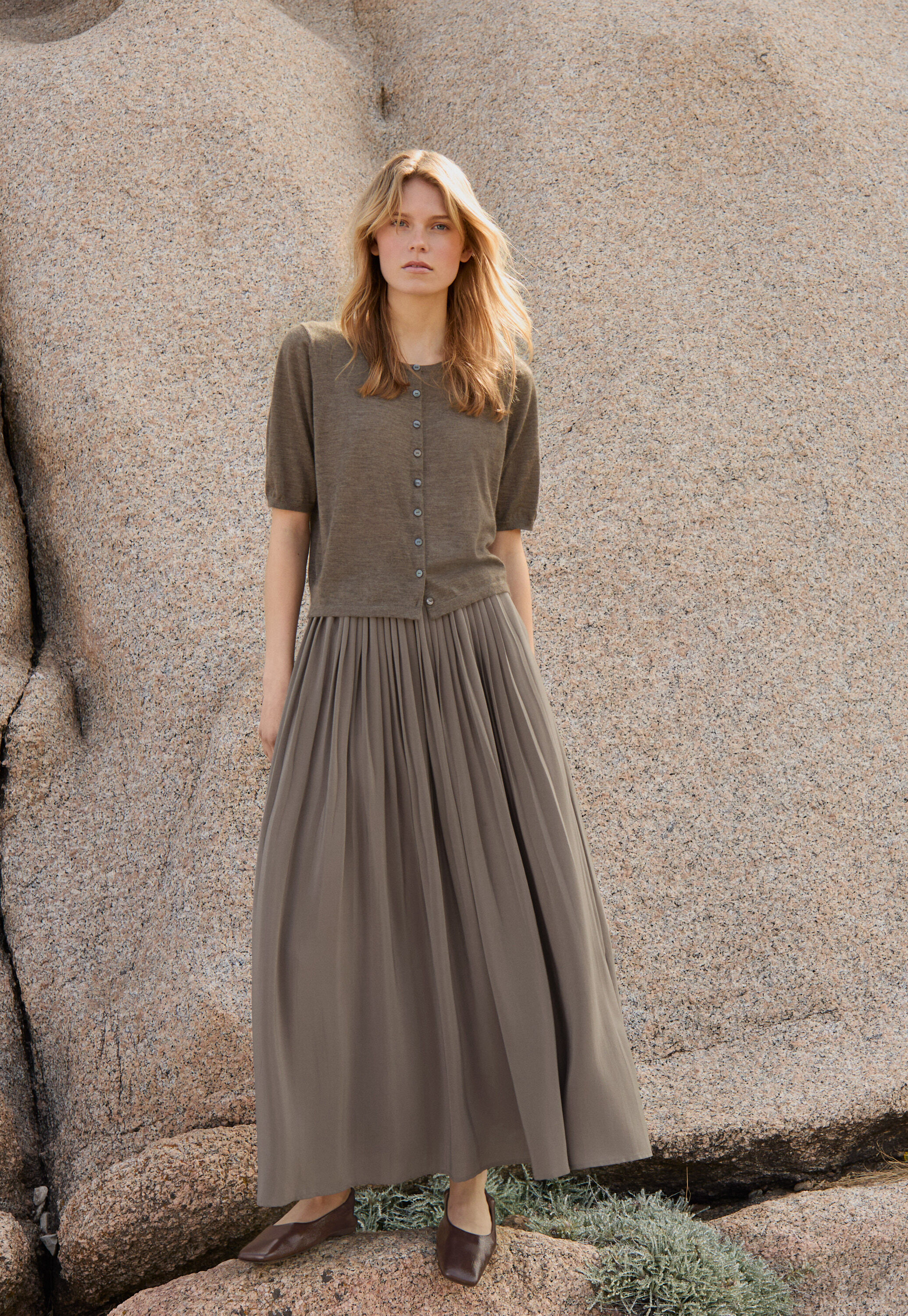 Silk & cotton T-shirt