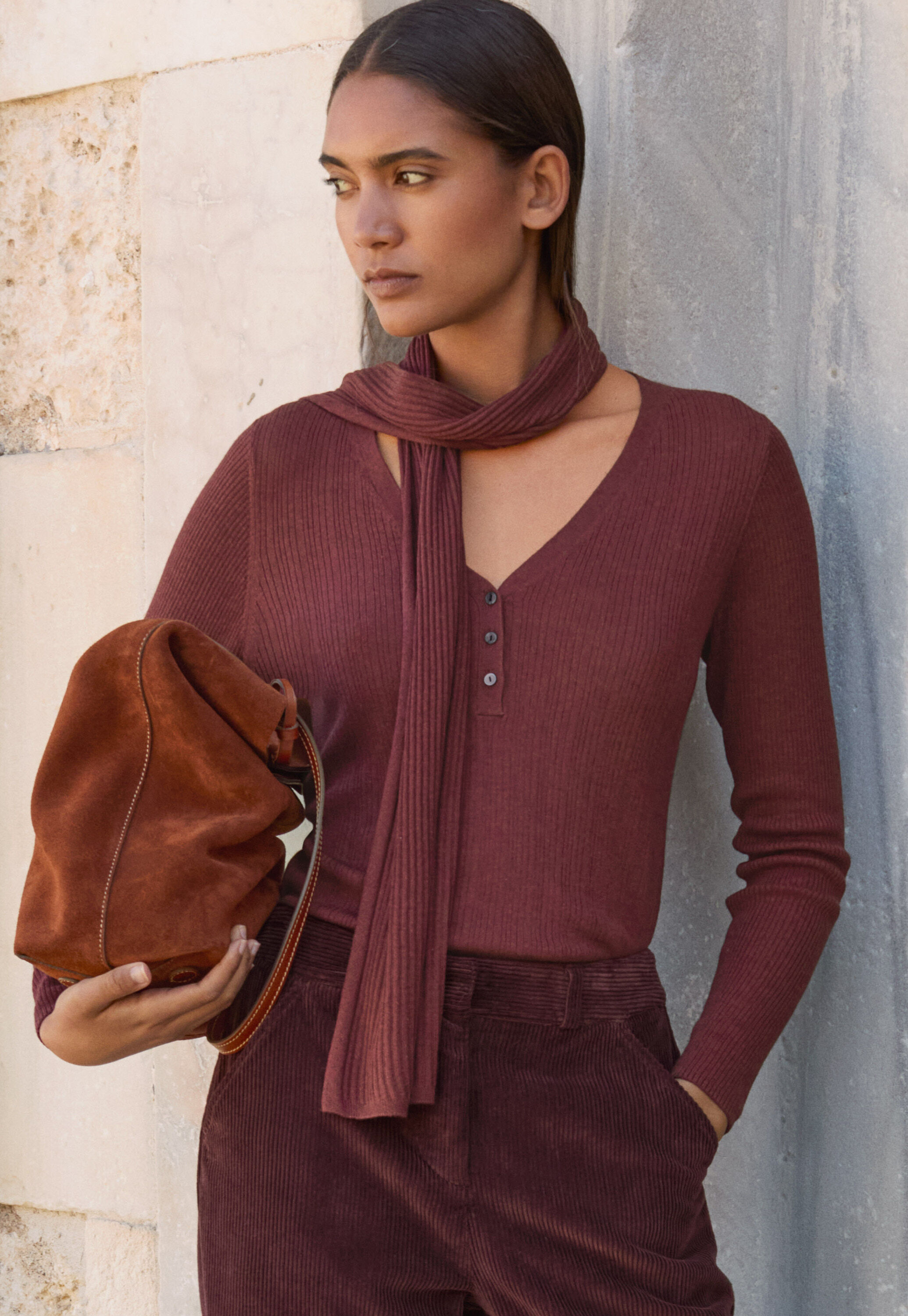 Silk & cotton T-shirt