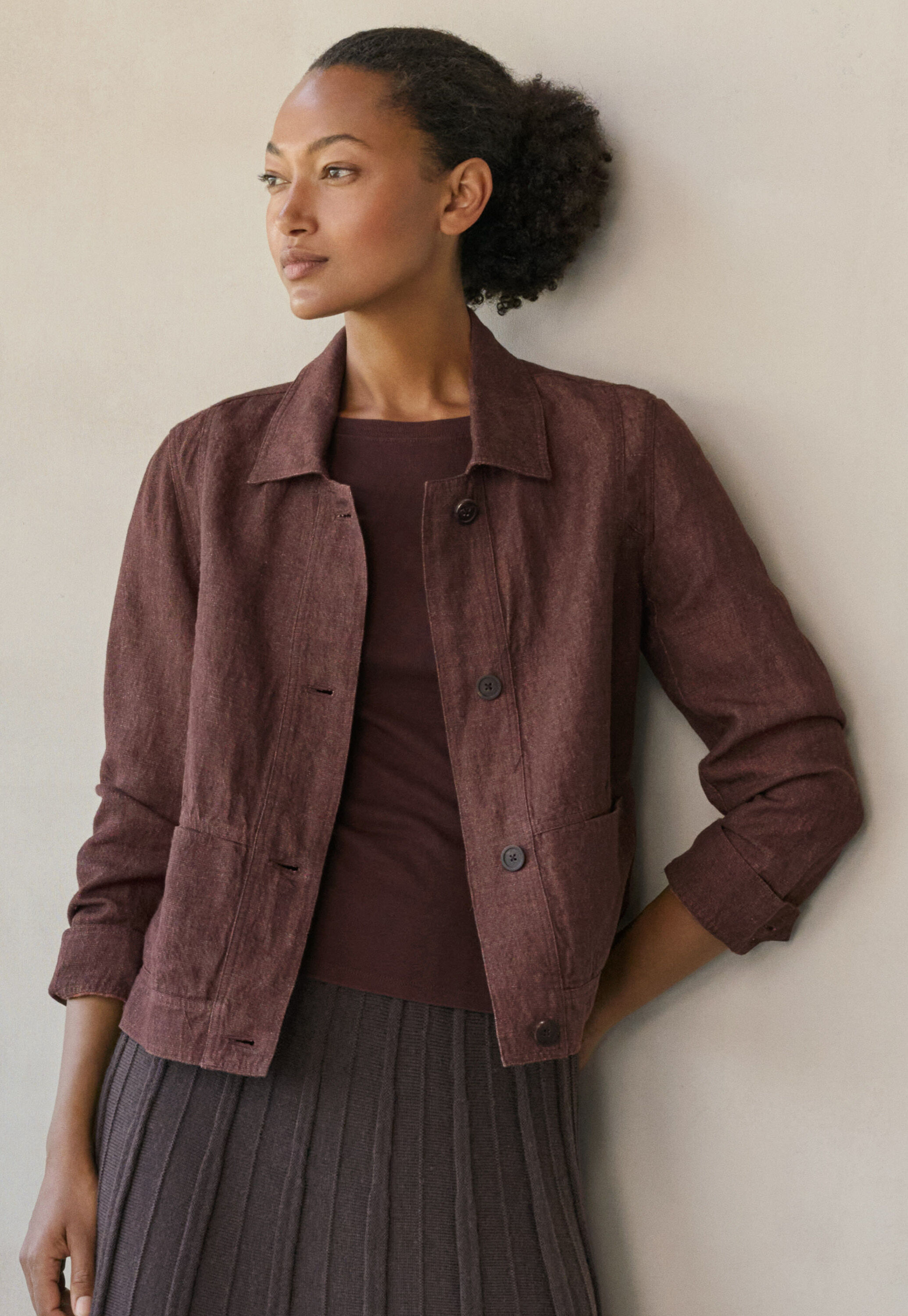 Silk & cotton T-shirt