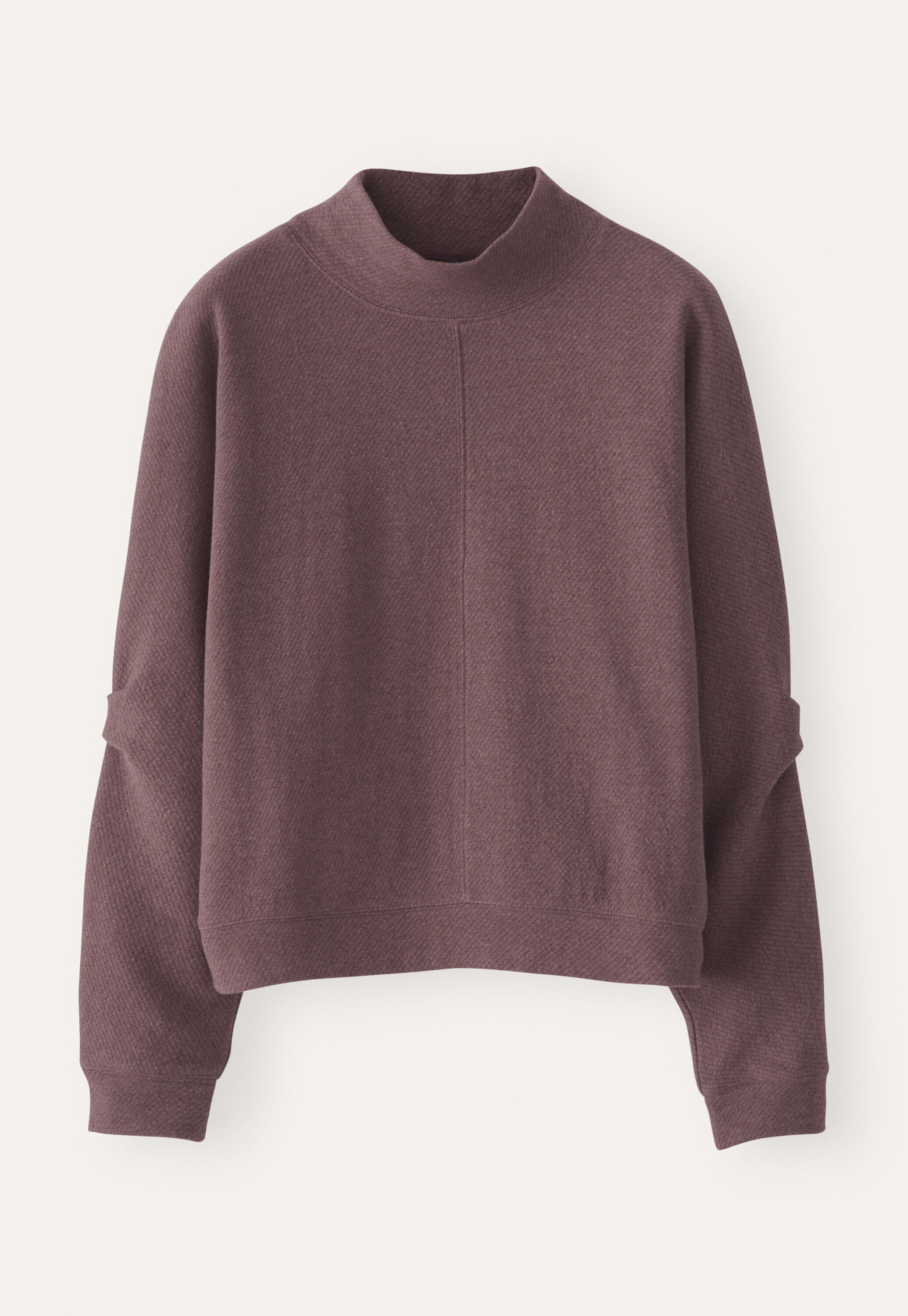 Tuck sleeve sweatshirt, Purple, large